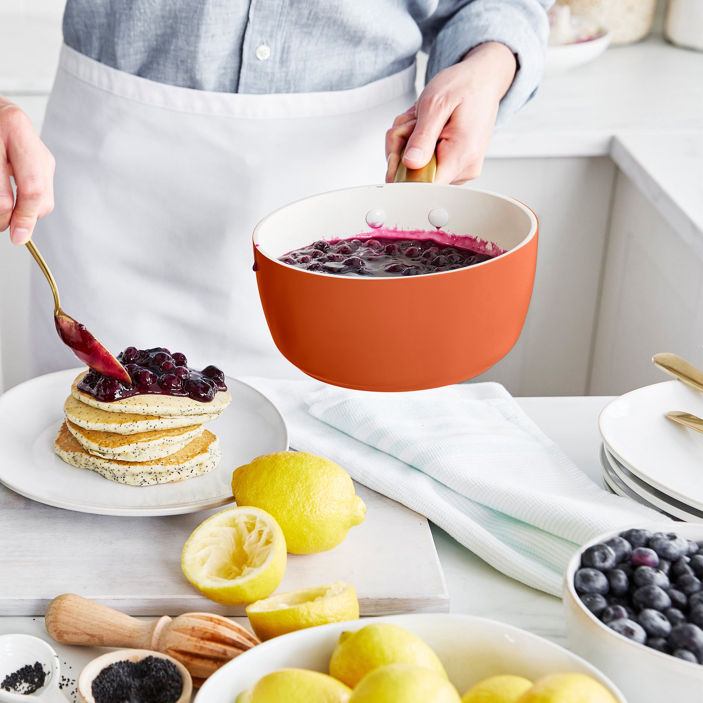 Reserve Pro Ceramic Nonstick 11-Piece Cookware Set | Harvest - Image 9