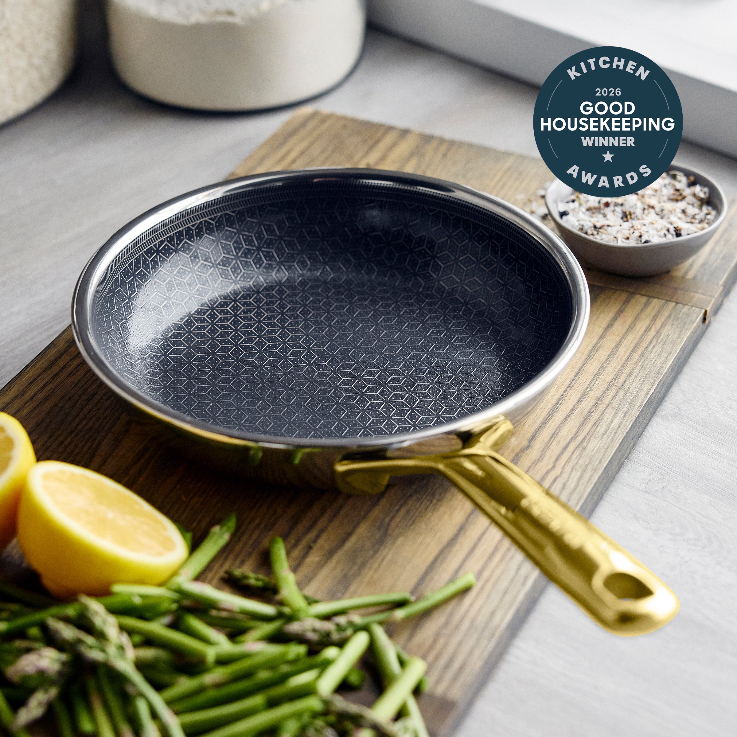 Spectra Gold Thermobond Hybrid Ceramic Nonstick 8 Frypan - Image 2