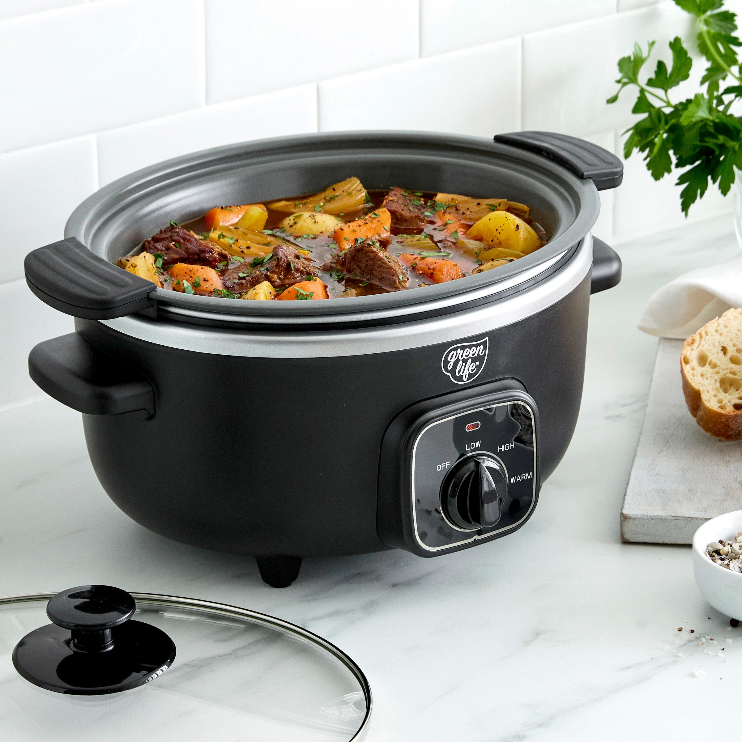 GreenLife Healthy 3.5-Quart Slow Cooker | Black - Image 6