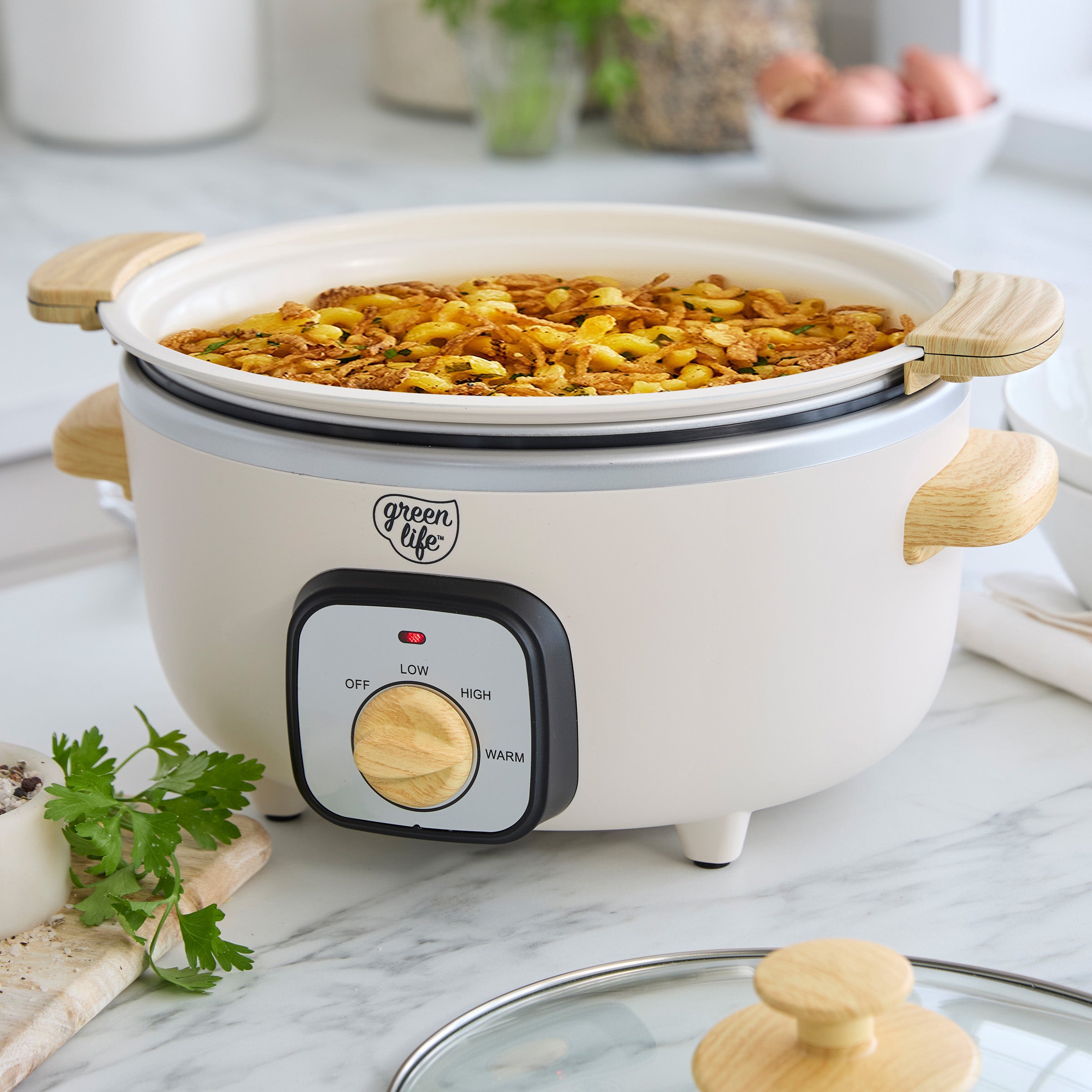 GreenLife Healthy 3.5-Quart Slow Cooker | Cream - Image 3