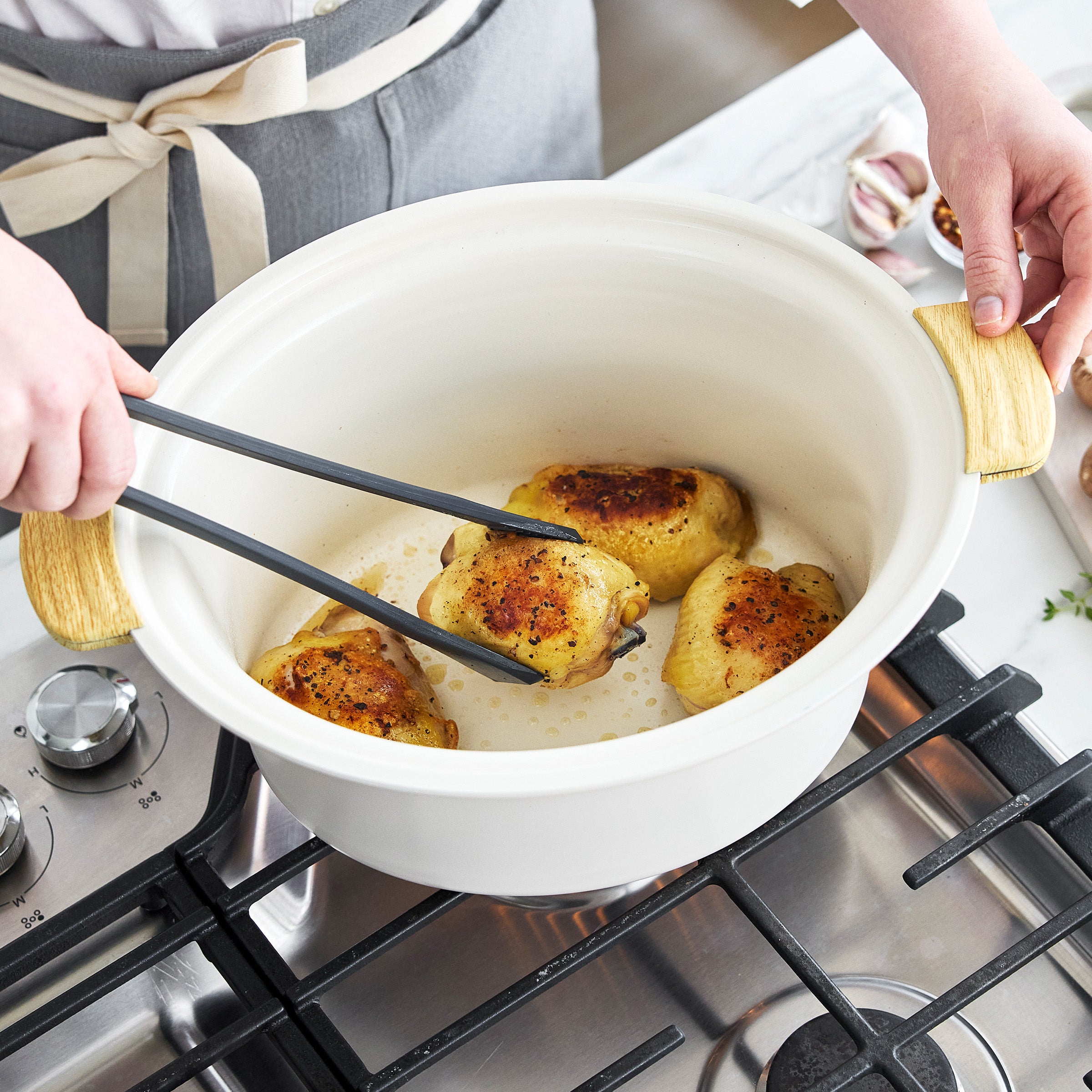 GreenLife Healthy 3.5-Quart Slow Cooker | Cream - Image 5