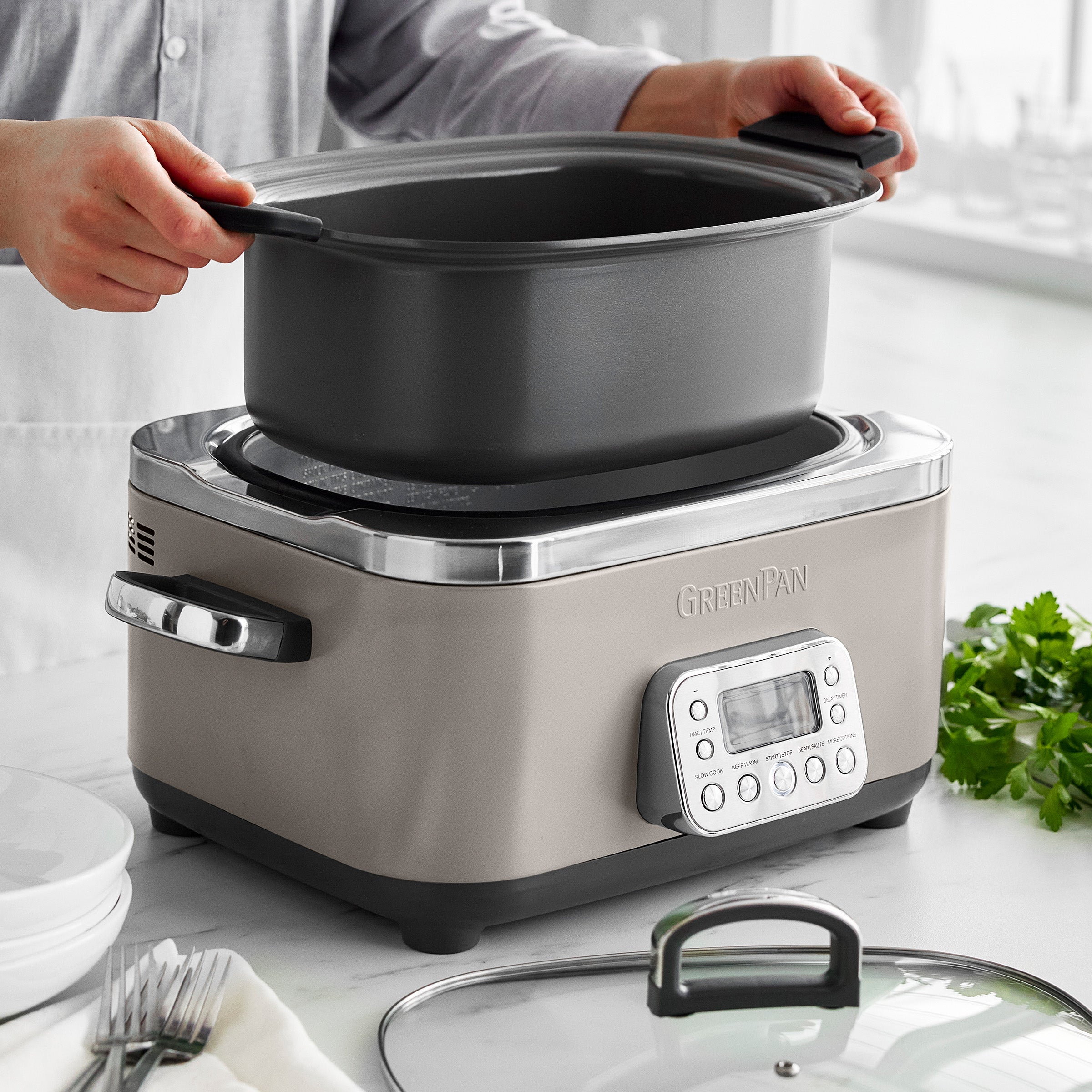 Elite 14-in-1 6-Quart Slow Cooker | Clay - Image 4