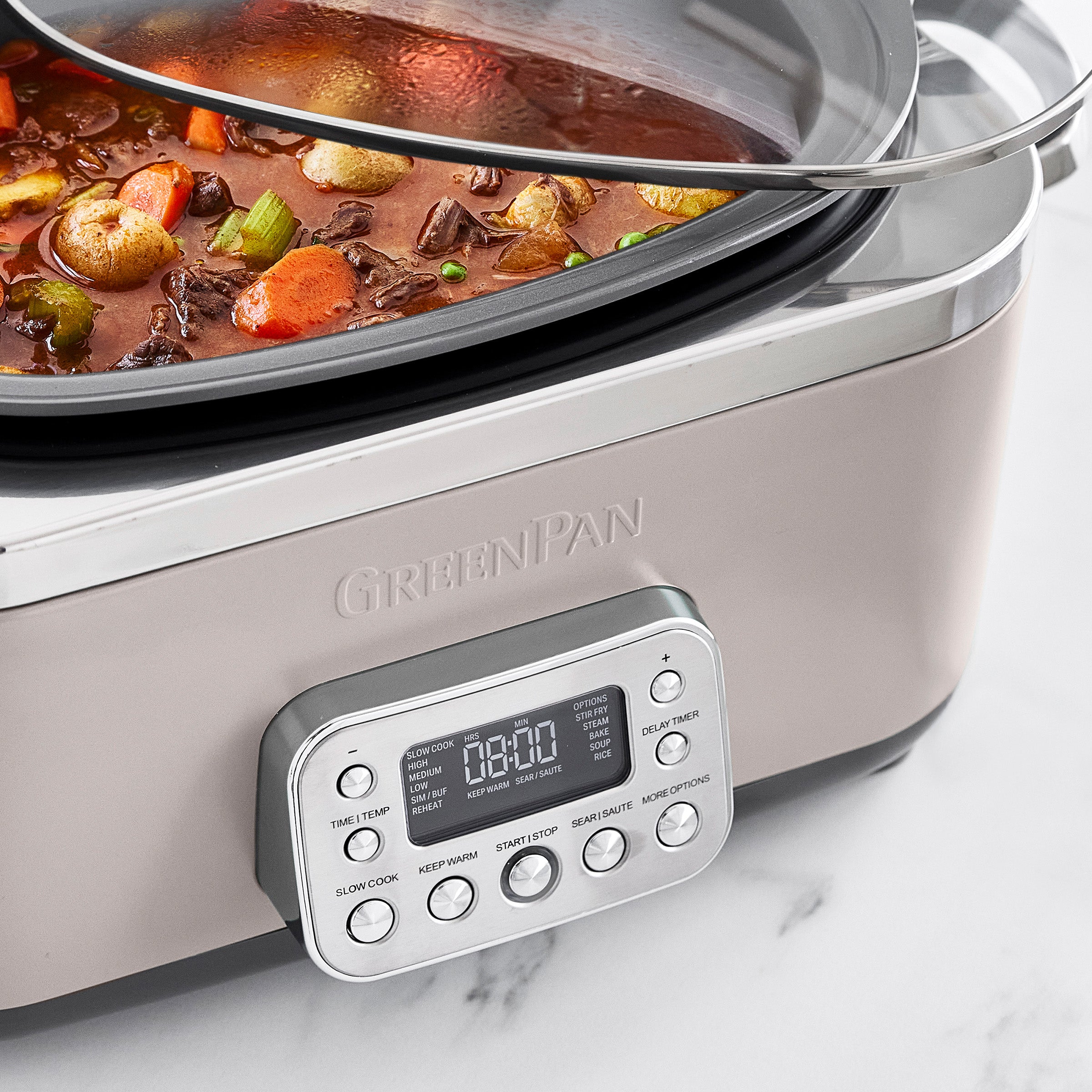 Elite 14-in-1 6-Quart Slow Cooker | Clay - Image 7