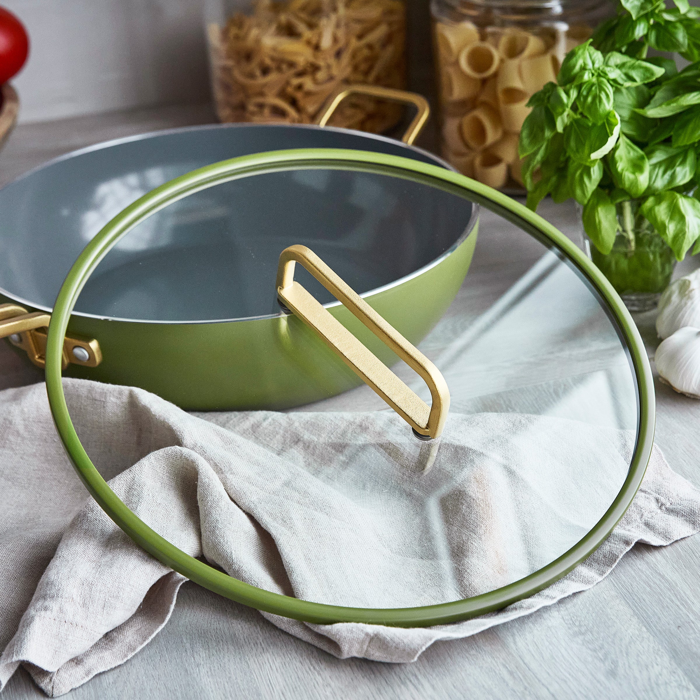 Stanley Tucci™ Ceramic Nonstick 6.5-Quart Essential Stanley Pan | Tuscan Olive - Image 11