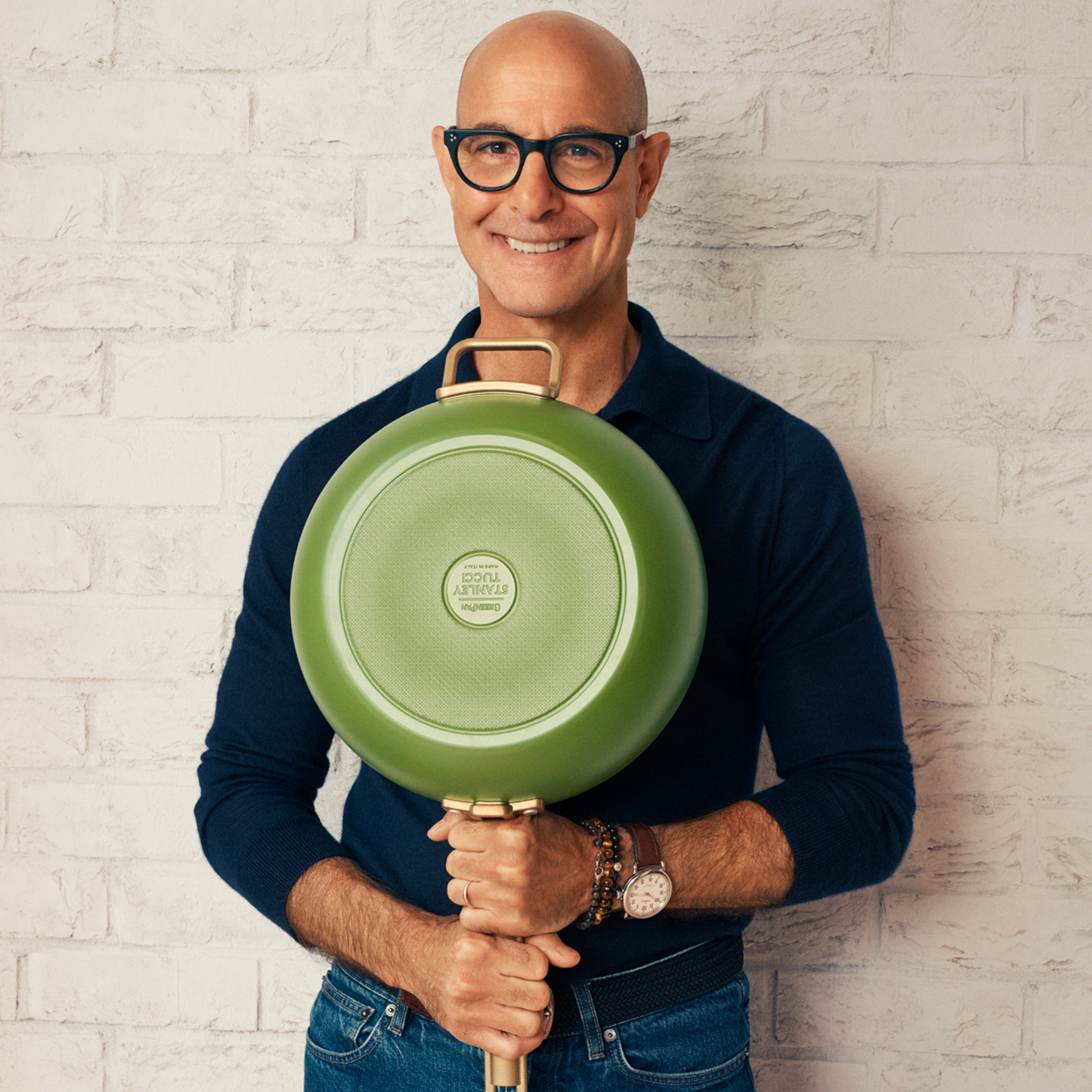 Stanley Tucci™ Ceramic Nonstick 11-Piece Cookware Set | Tuscan Olive - Image 2
