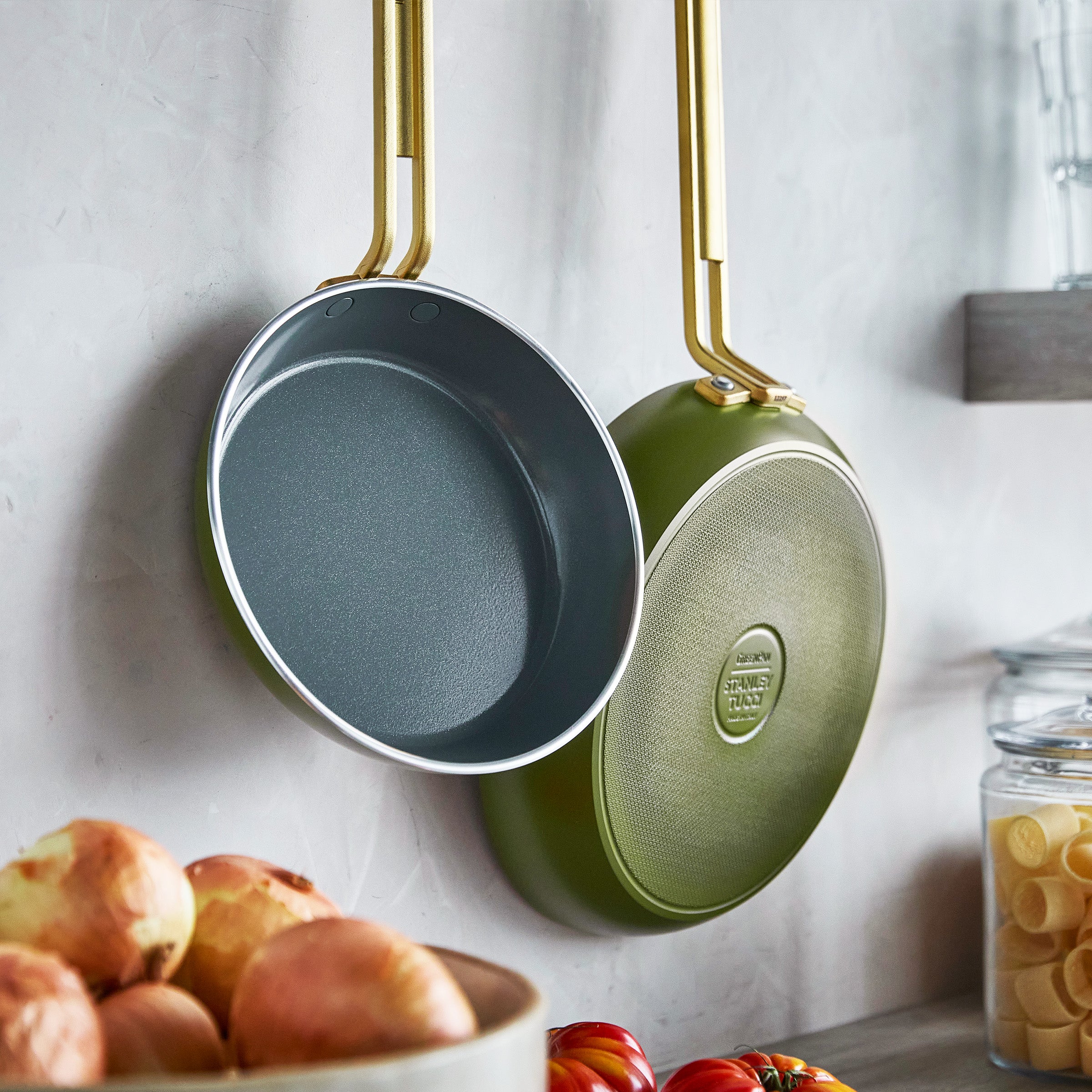 Stanley Tucci™ Ceramic Nonstick 11-Piece Cookware Set | Tuscan Olive - Image 4