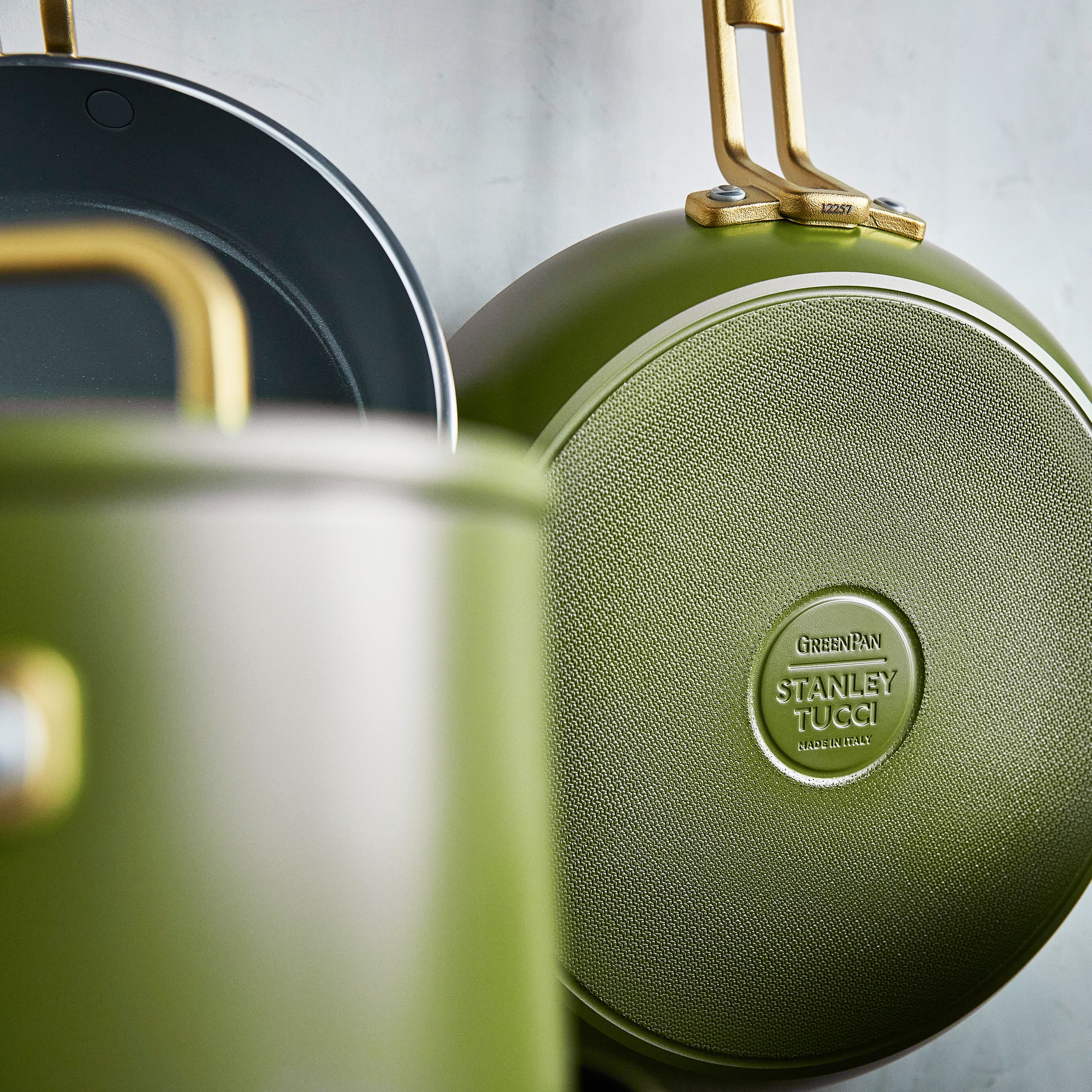 Stanley Tucci™ Ceramic Nonstick 11-Piece Cookware Set | Tuscan Olive - Image 5
