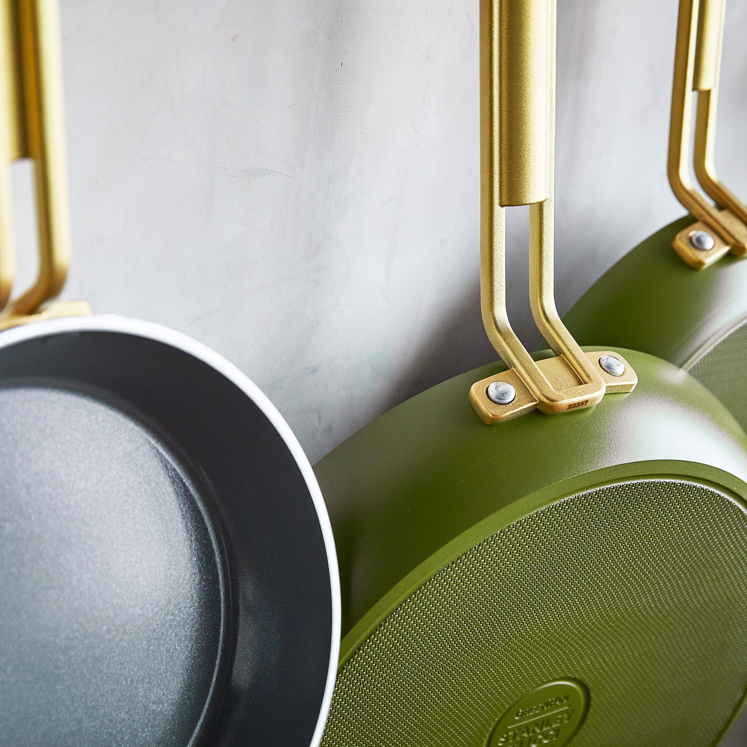 Stanley Tucci™ Ceramic Nonstick 8. 10 and 12 Frypan Set | Tuscan Olive - Image 5