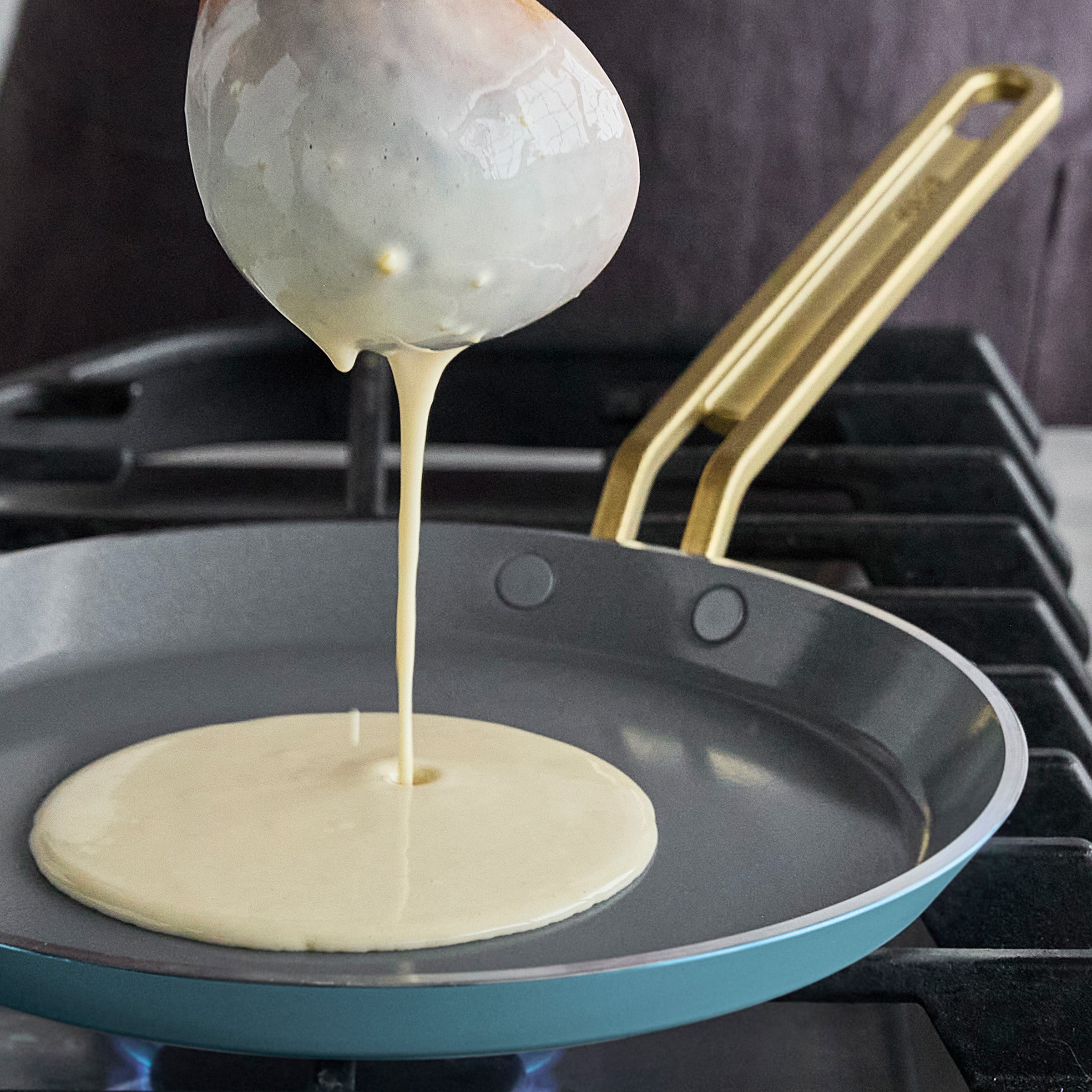 Stanley Tucci™ Ceramic Nonstick 10 Crepe and Omelette Pan | Venetian Teal - Image 9
