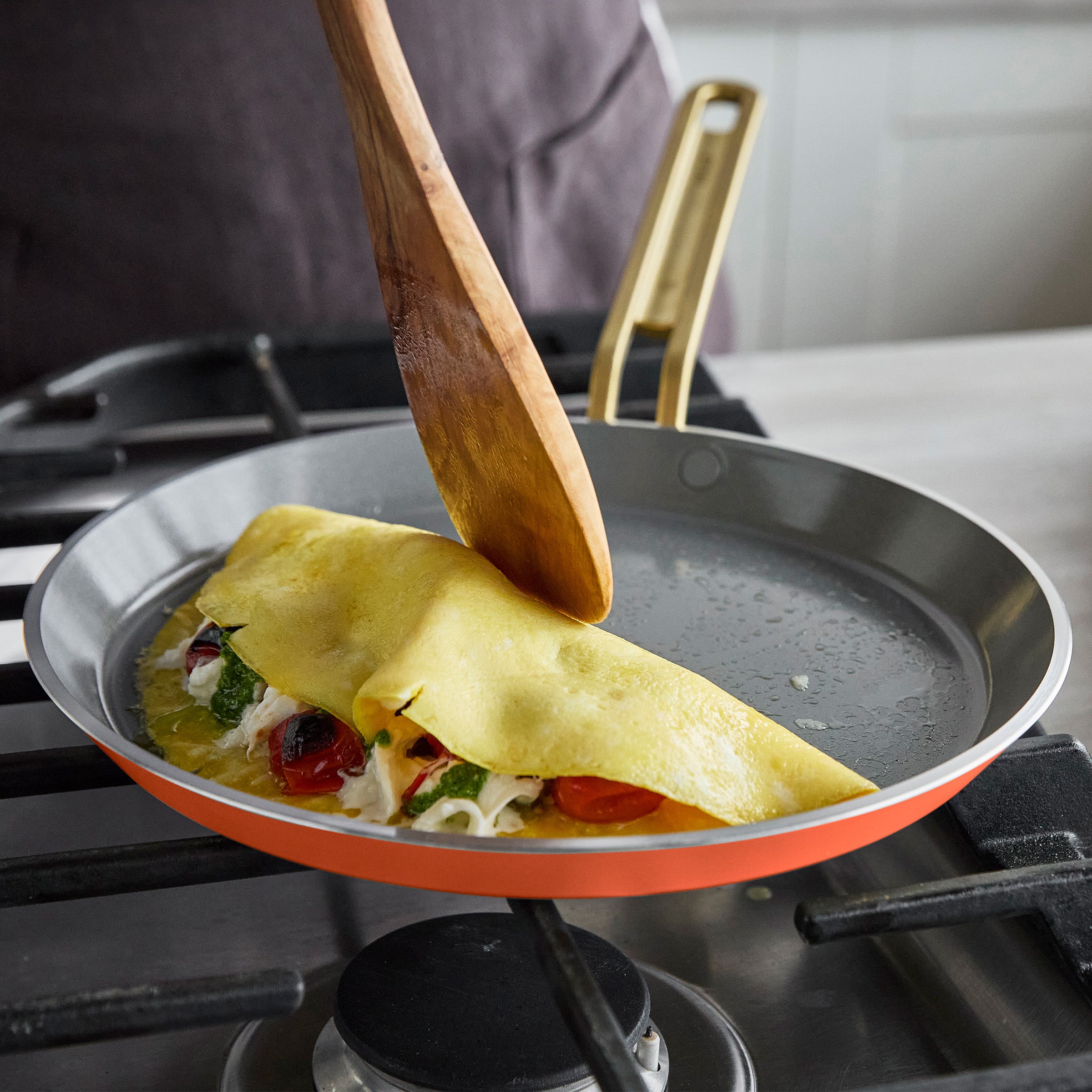 Stanley Tucci™ Ceramic Nonstick 10 Crepe and Omelette Pan | Amalfi Sunset - Image 5
