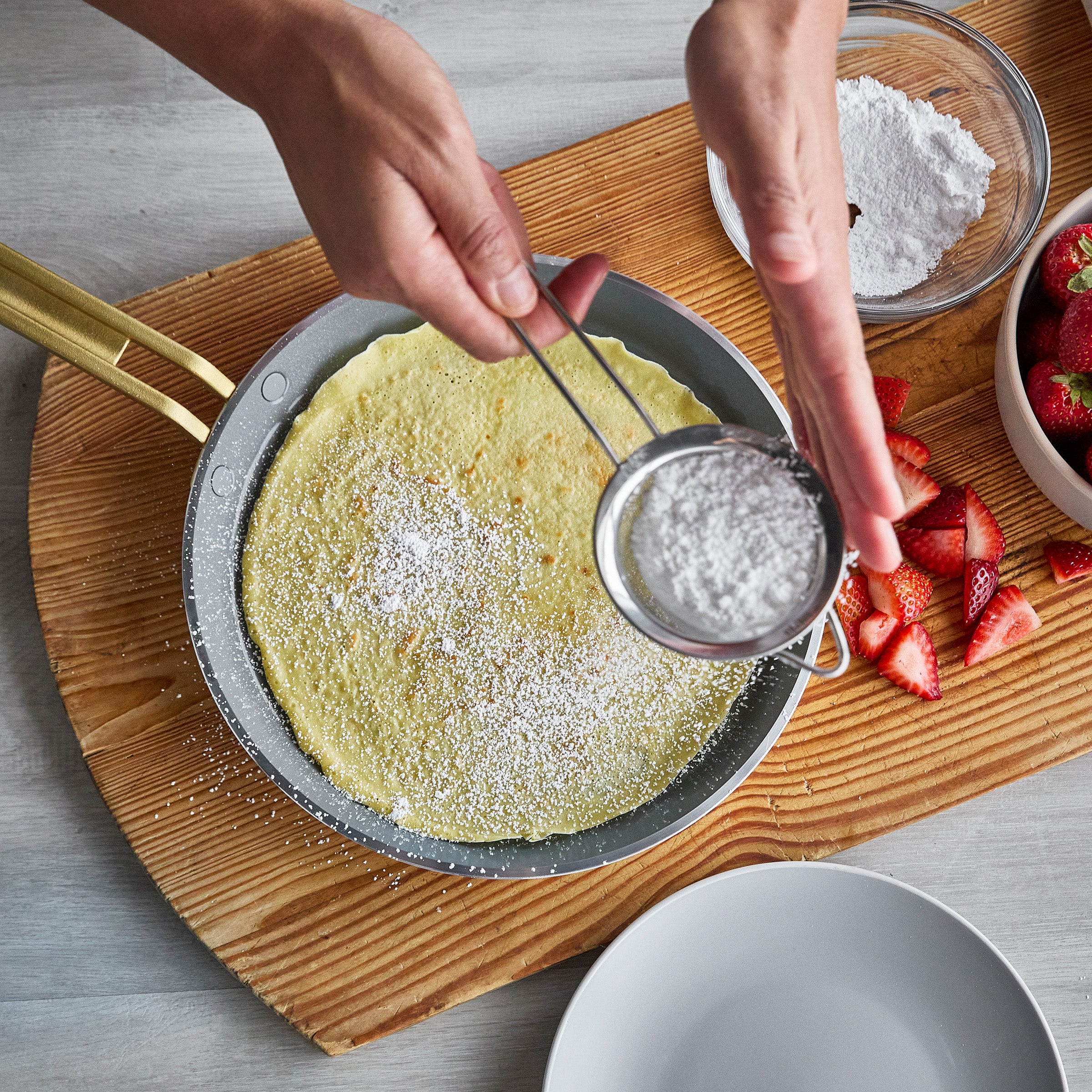 Stanley Tucci™ Ceramic Nonstick 10 Crepe and Omelette Pan | Roma Gold - Image 11