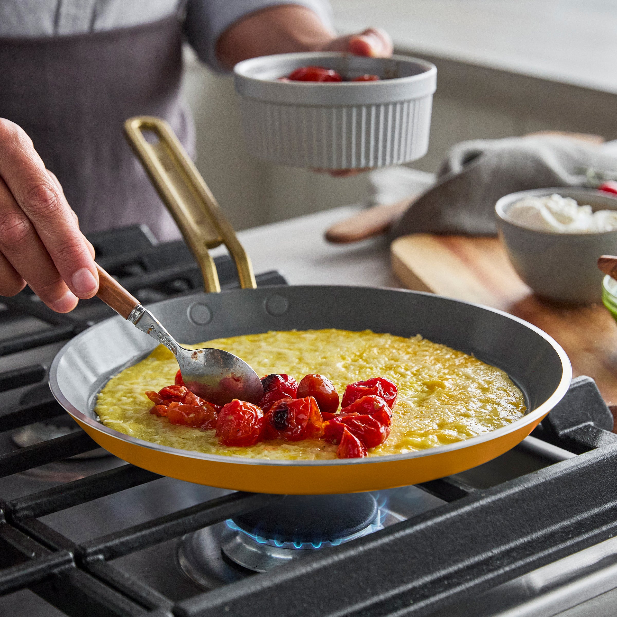 Stanley Tucci™ Ceramic Nonstick 10 Crepe and Omelette Pan | Roma Gold - Image 14
