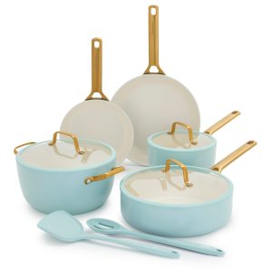 Reserve Pro Ceramic Nonstick 10-Piece Cookware Set | Seaside
