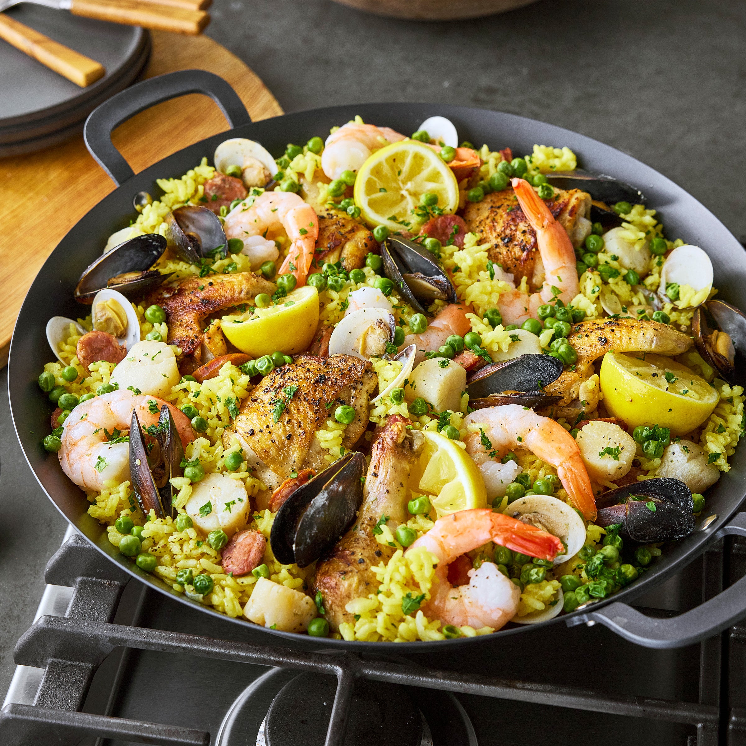 Bobby Flay by GreenPan 15 Carbon Steel Paella Pan - Image 9