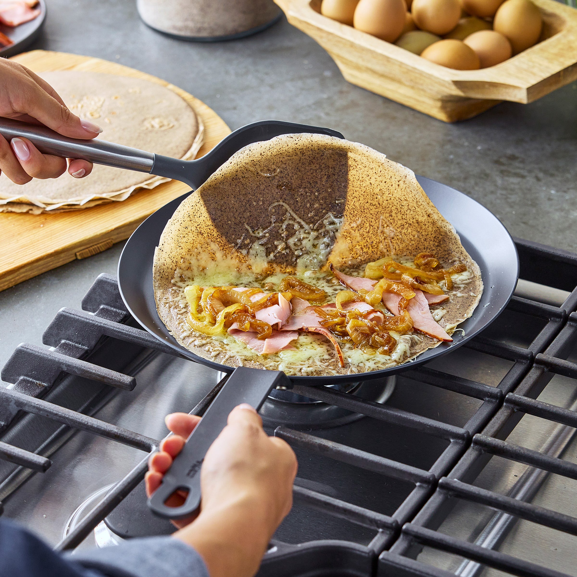 Bobby Flay by GreenPan 11 Carbon Steel Crepe Pan - Image 7