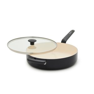 Rio Advanced Ceramic Nonstick 5-Quart Sauté Pan with Lid | Black