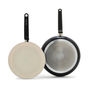 Rio Advanced Ceramic Nonstick 10 & 12 Frypan Set | Black