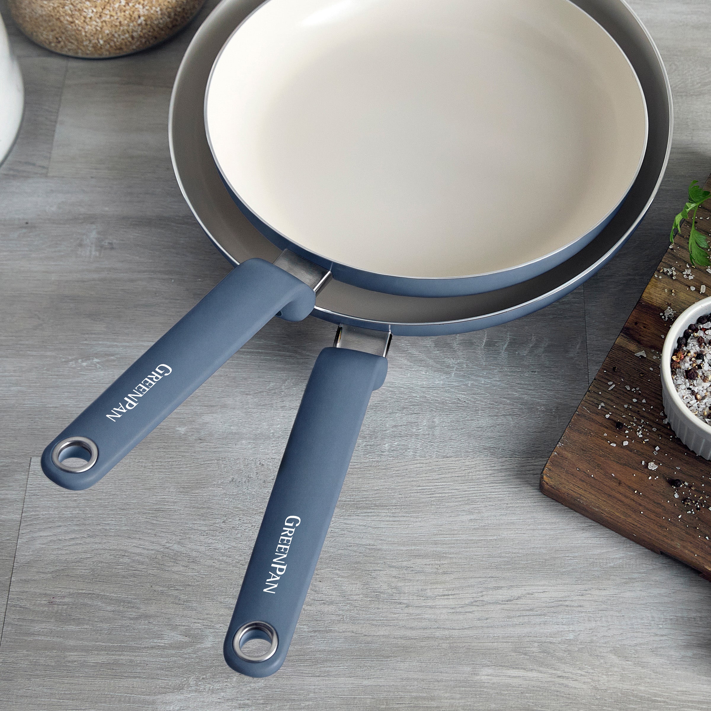 Rio Advanced Ceramic Nonstick 10 & 12 Frypan Set | Dutch Blue - Image 5