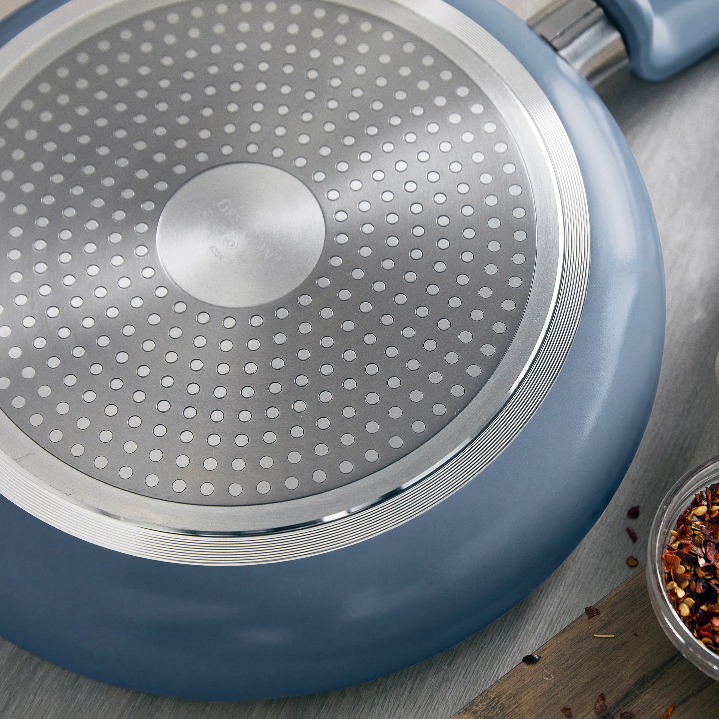 Rio Advanced Ceramic Nonstick 10 & 12 Frypan Set | Dutch Blue - Image 7