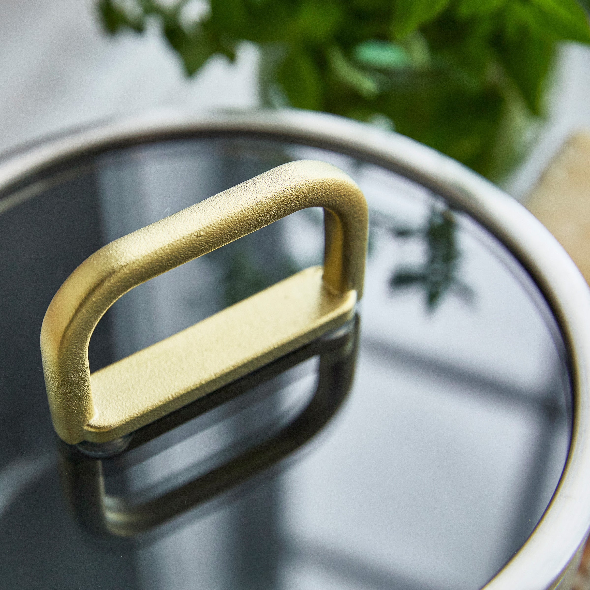 Stanley Tucci™ Stainless Steel Ceramic Nonstick 2-Quart Saucepan with Lid | Champagne Handles - Image 8