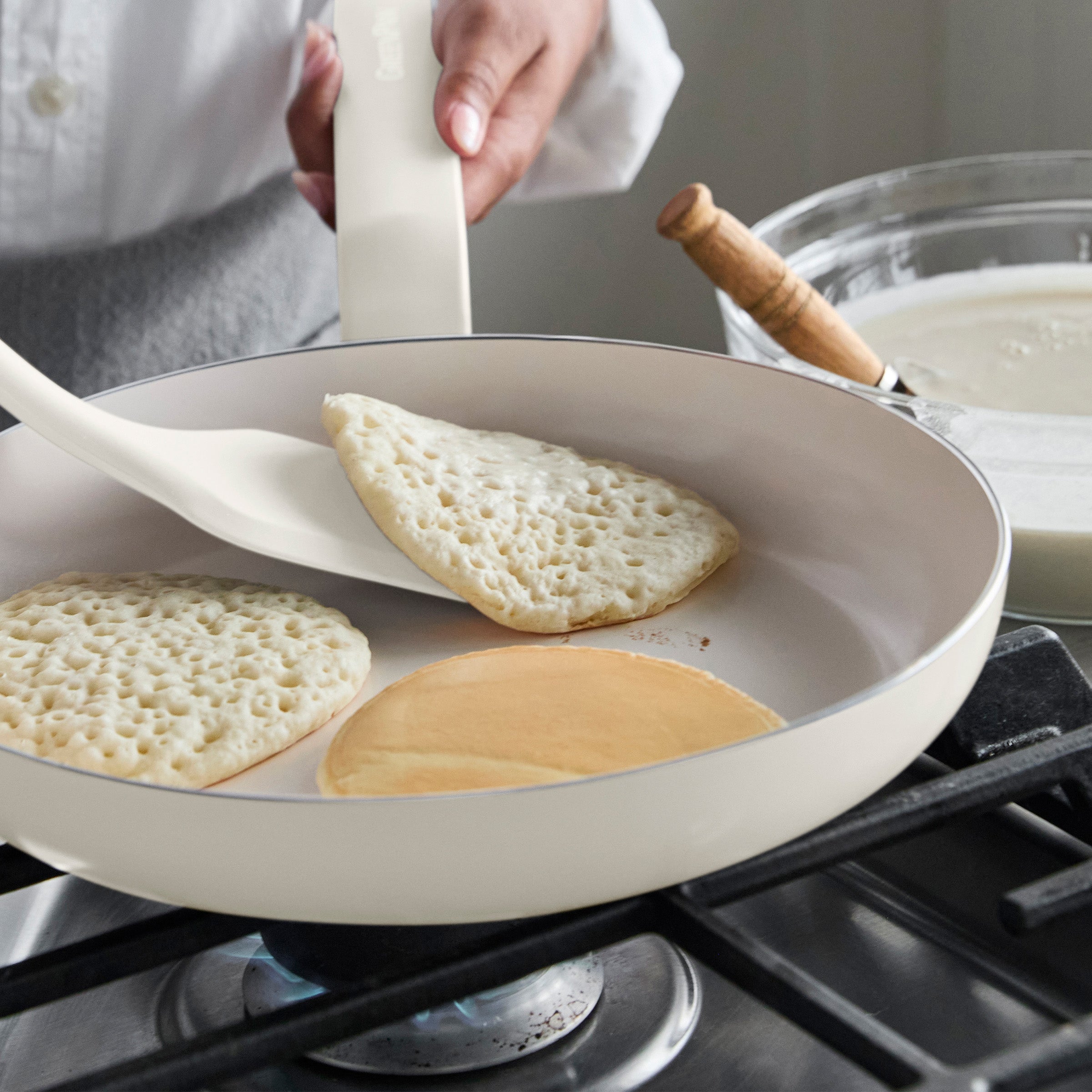 Rio Advanced Ceramic Nonstick 10 Frypan | Cream - Image 5