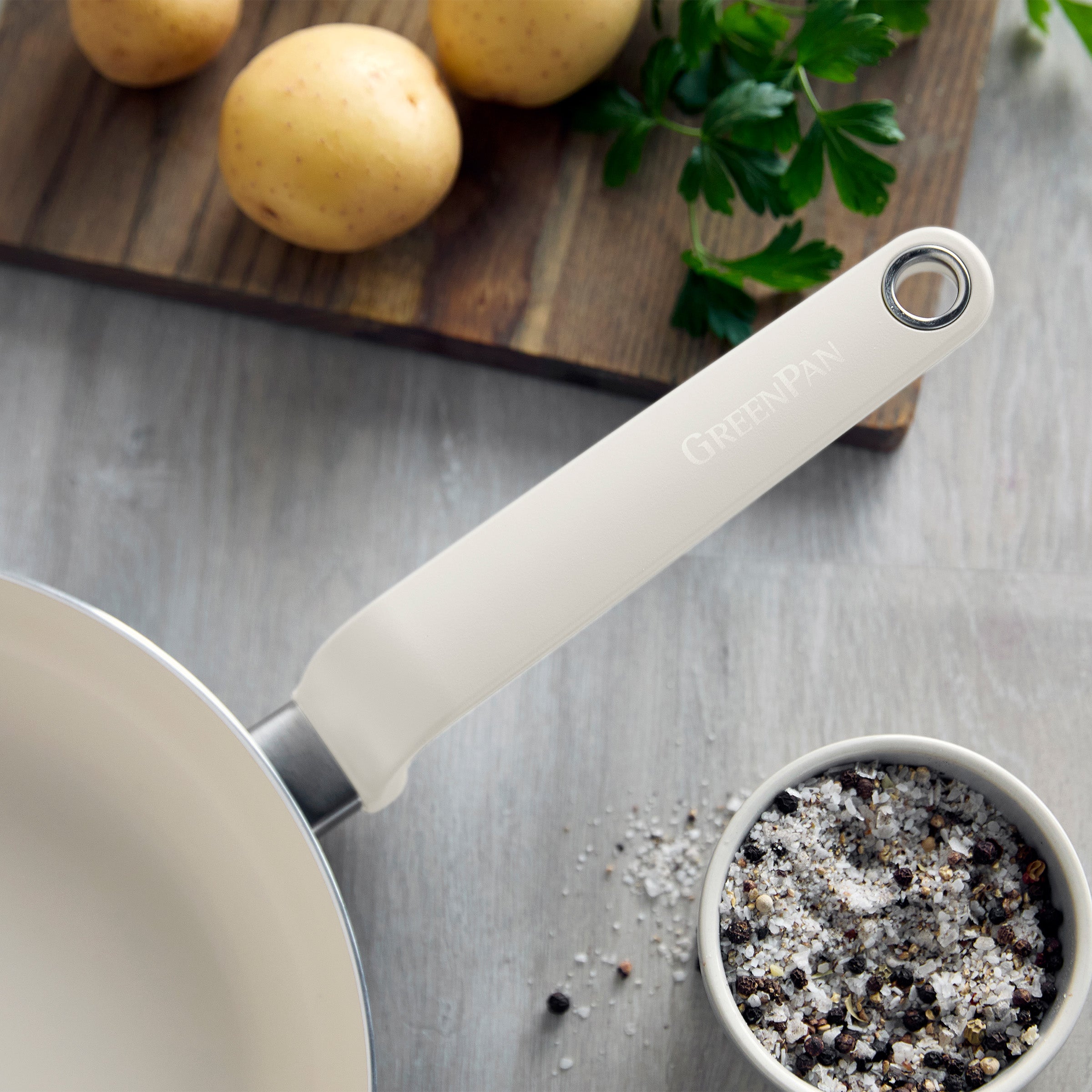 Rio Advanced Ceramic Nonstick 10 Frypan | Cream - Image 6