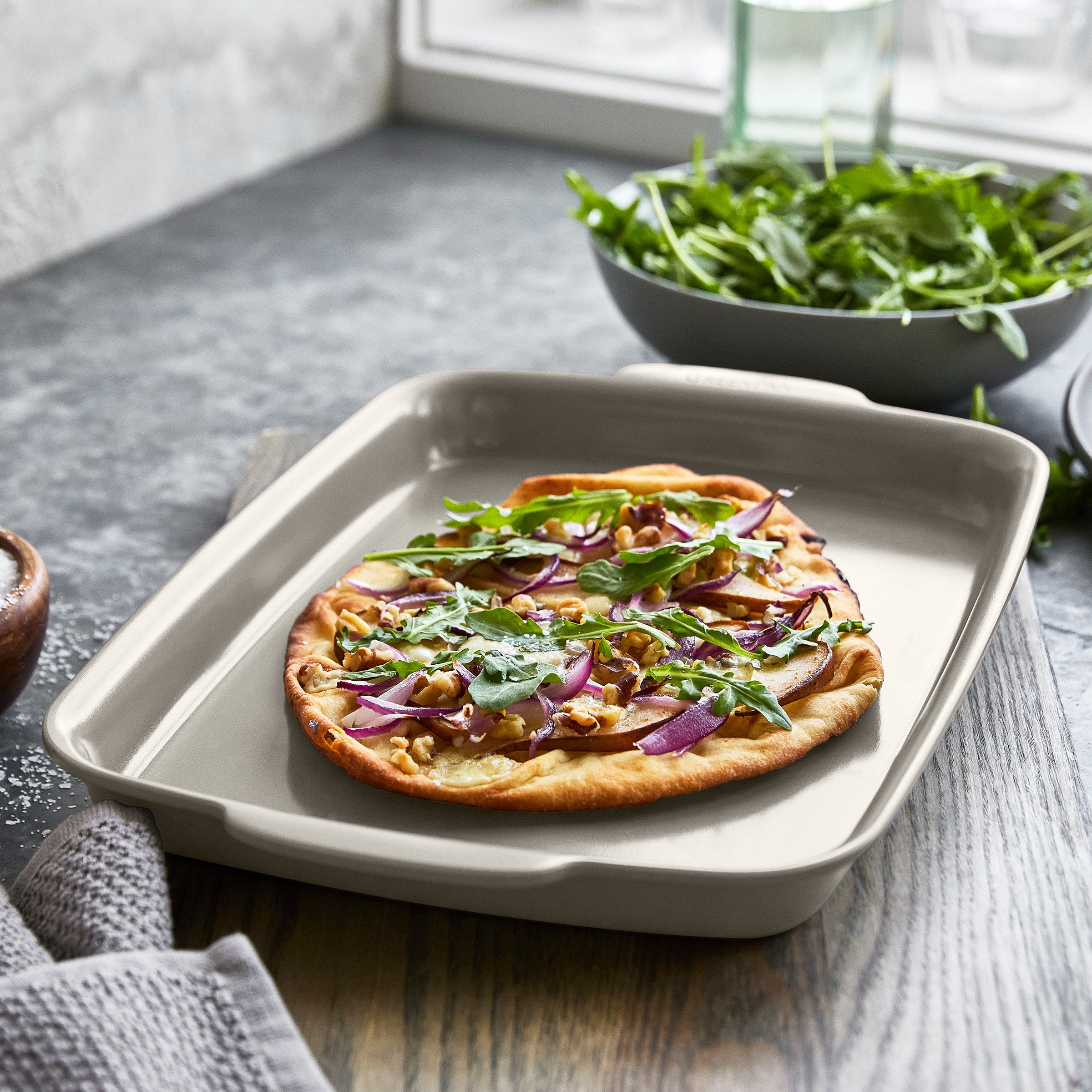 Premiere Ovenware Ceramic Nonstick 2-Piece Sheet Pan Set | Taupe - Image 4