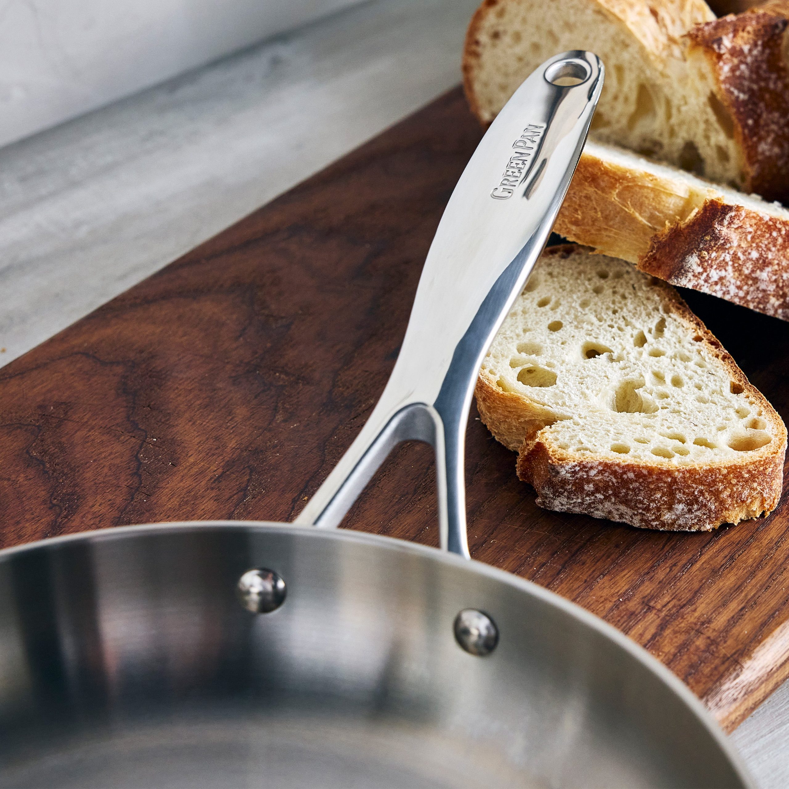 Valencia Pro Stainless Steel Uncoated 12 Frypan - Image 5