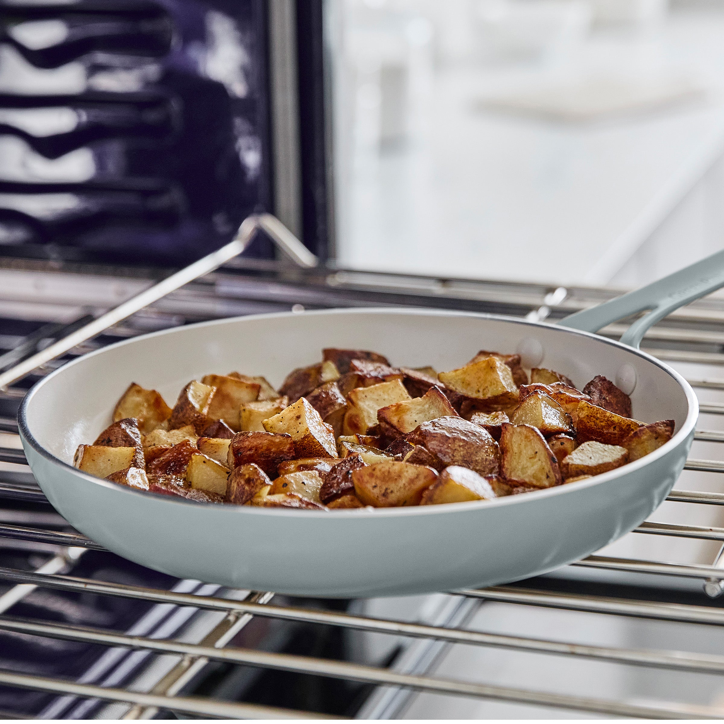 Nova Gallery Ceramic Nonstick 8 and 10 Frypan Set | Coastline - Image 6