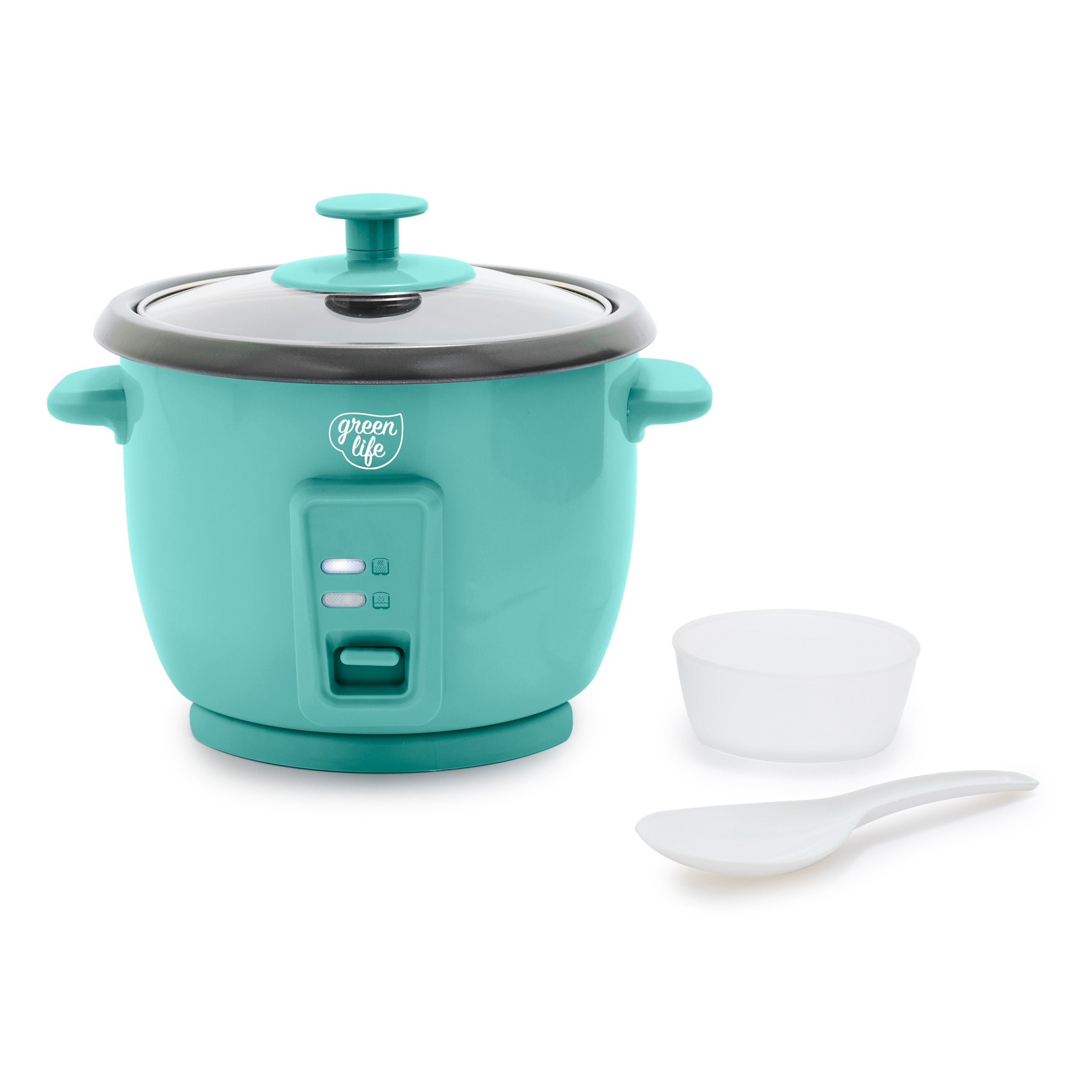 GreenLife 6-Cup Rice Cooker | Turquoise