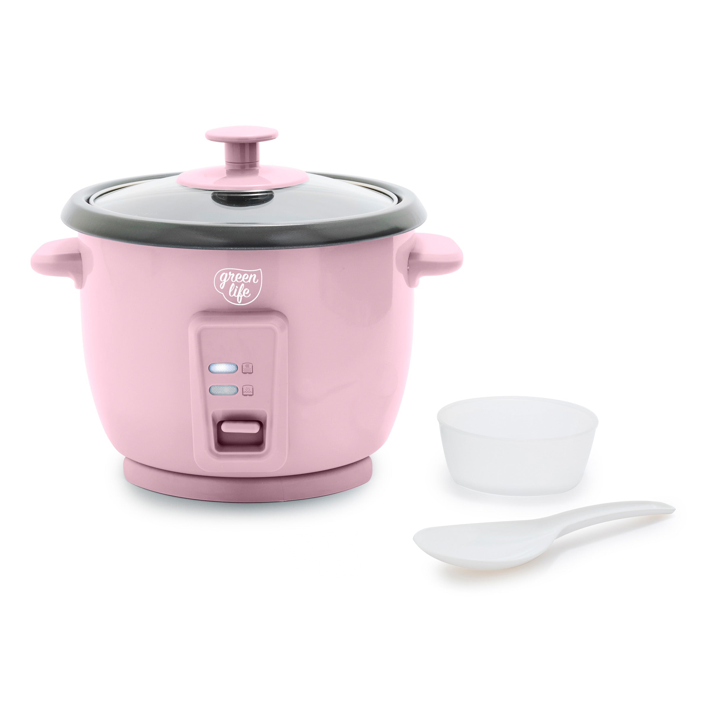GreenLife 6-Cup Rice Cooker | Pink