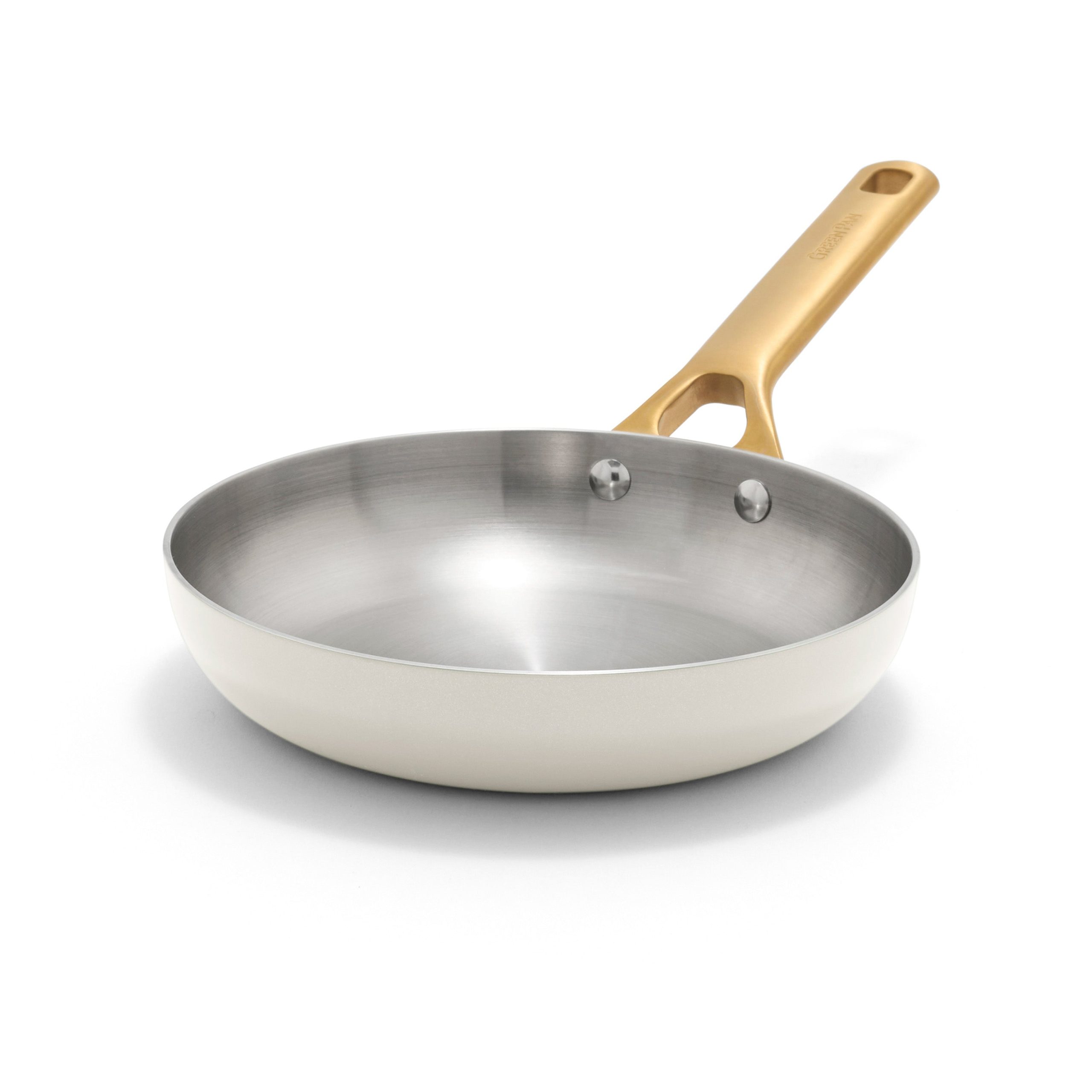 Reserve Pro Uncoated Stainless Steel 8 Frypan | Cream