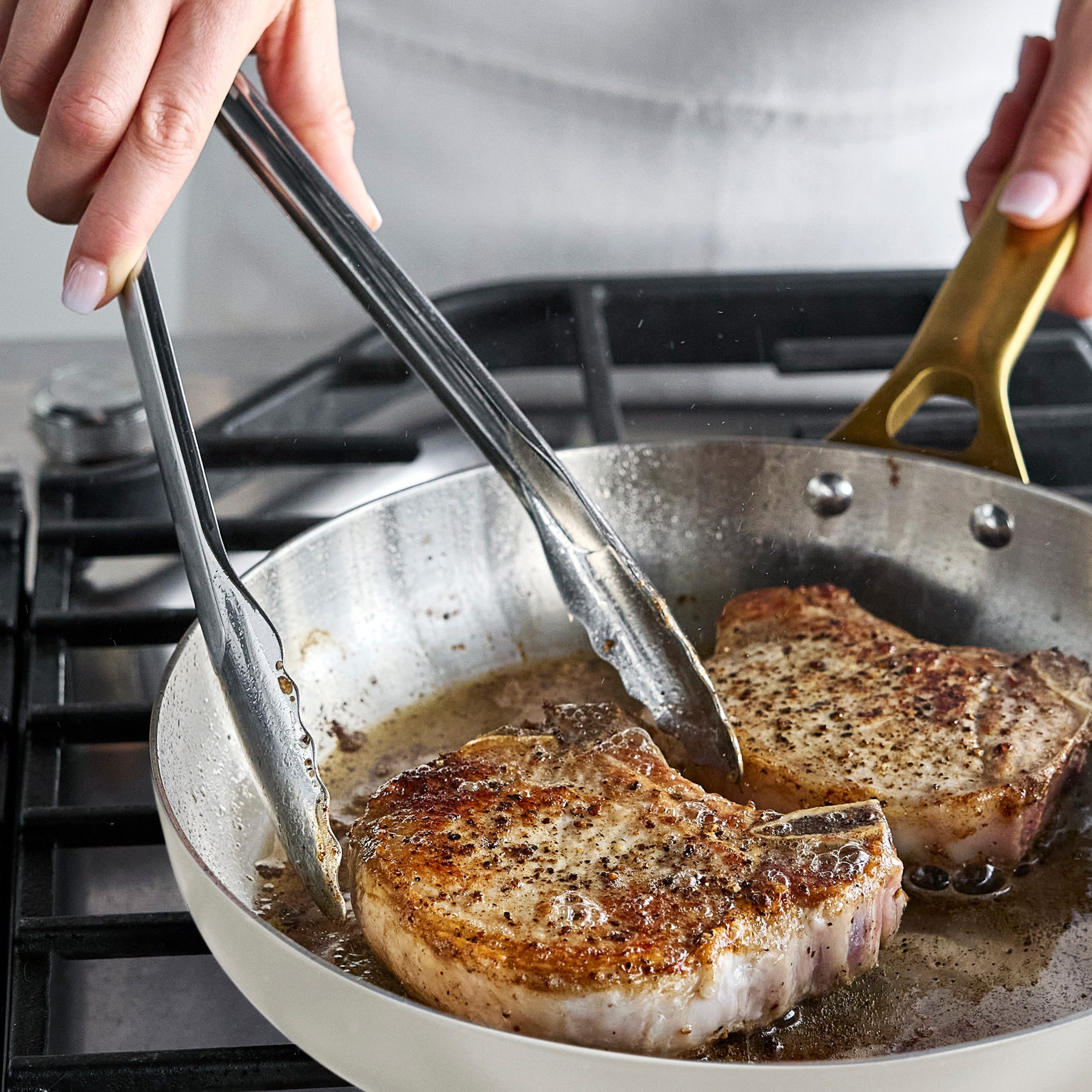 Reserve Pro Uncoated Stainless Steel 8 Frypan | Cream - Image 6