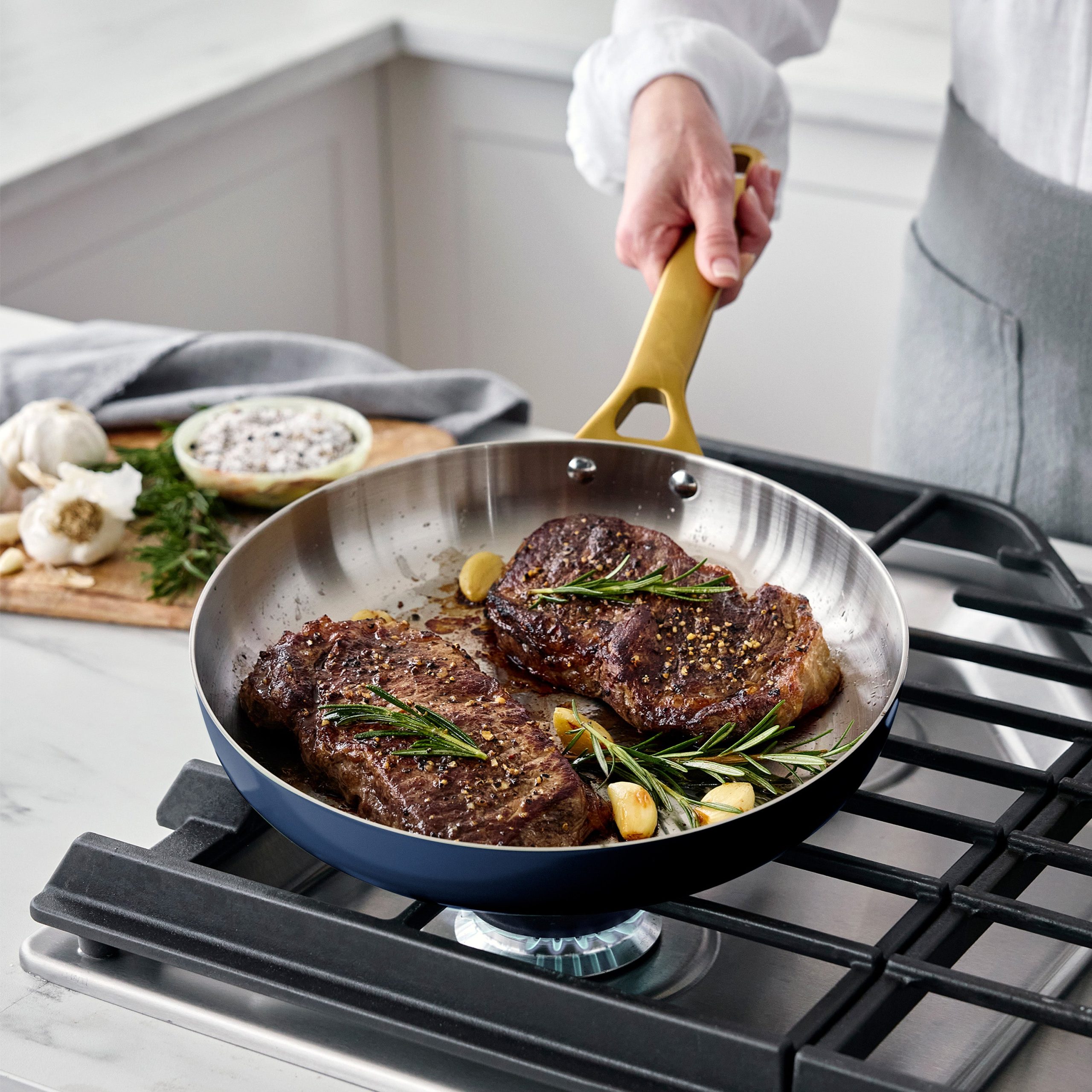 Reserve Pro Uncoated Stainless Steel 8 Frypan | Twilight - Image 4