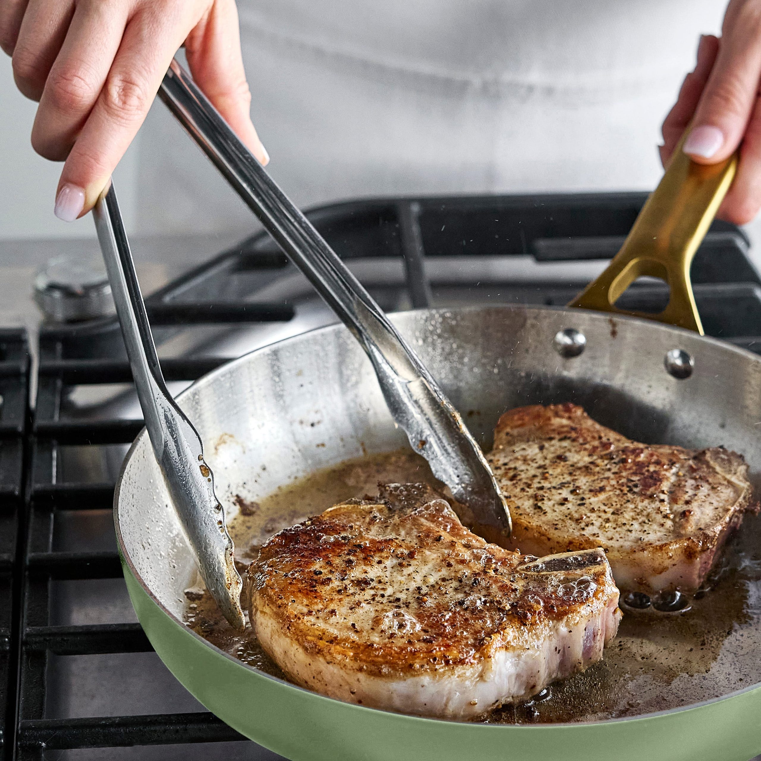 Reserve Pro Uncoated Stainless Steel 8 Frypan | Sage - Image 6