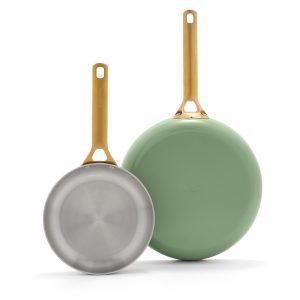 Reserve Pro Uncoated Stainless Steel 10 and 12 Frypan Set | Sage