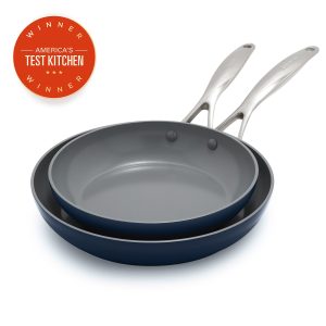 Valencia Pro Ceramic Nonstick 9.5 and 11 Frypan Set | Twilight