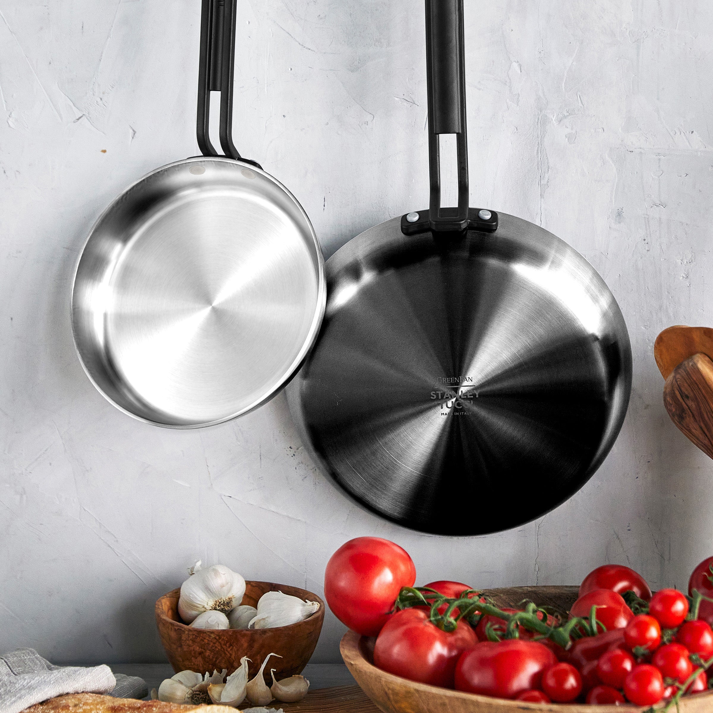 Stanley Tucci™ Uncoated Stainless Steel Ceramic Nonstick 9-Piece Cookware Set - Image 4