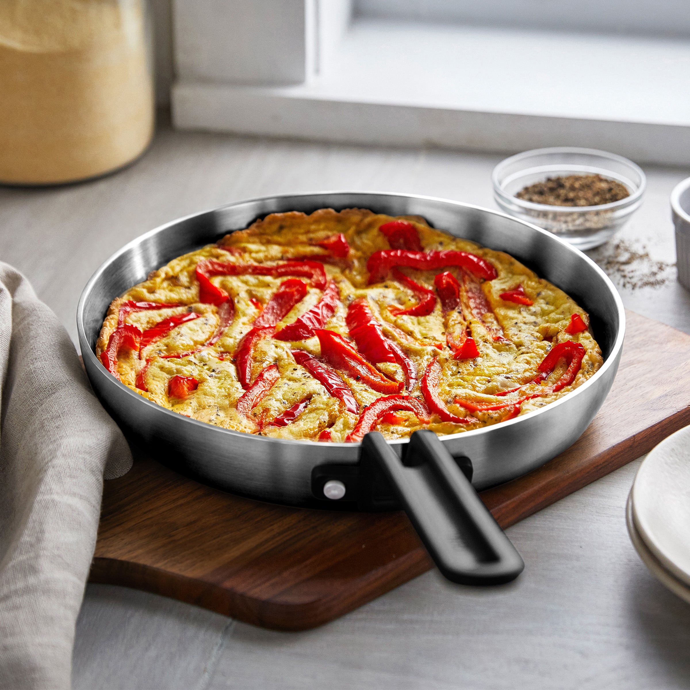 Stanley Tucci™ Uncoated Stainless Steel Ceramic Nonstick 9-Piece Cookware Set - Image 6