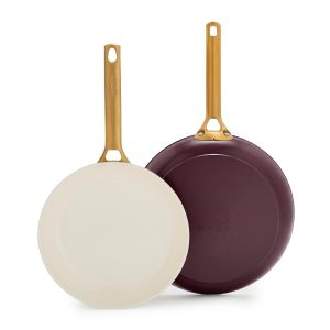 Reserve Pro Ceramic Nonstick 10 and 12 Frypan Set | Bordeaux