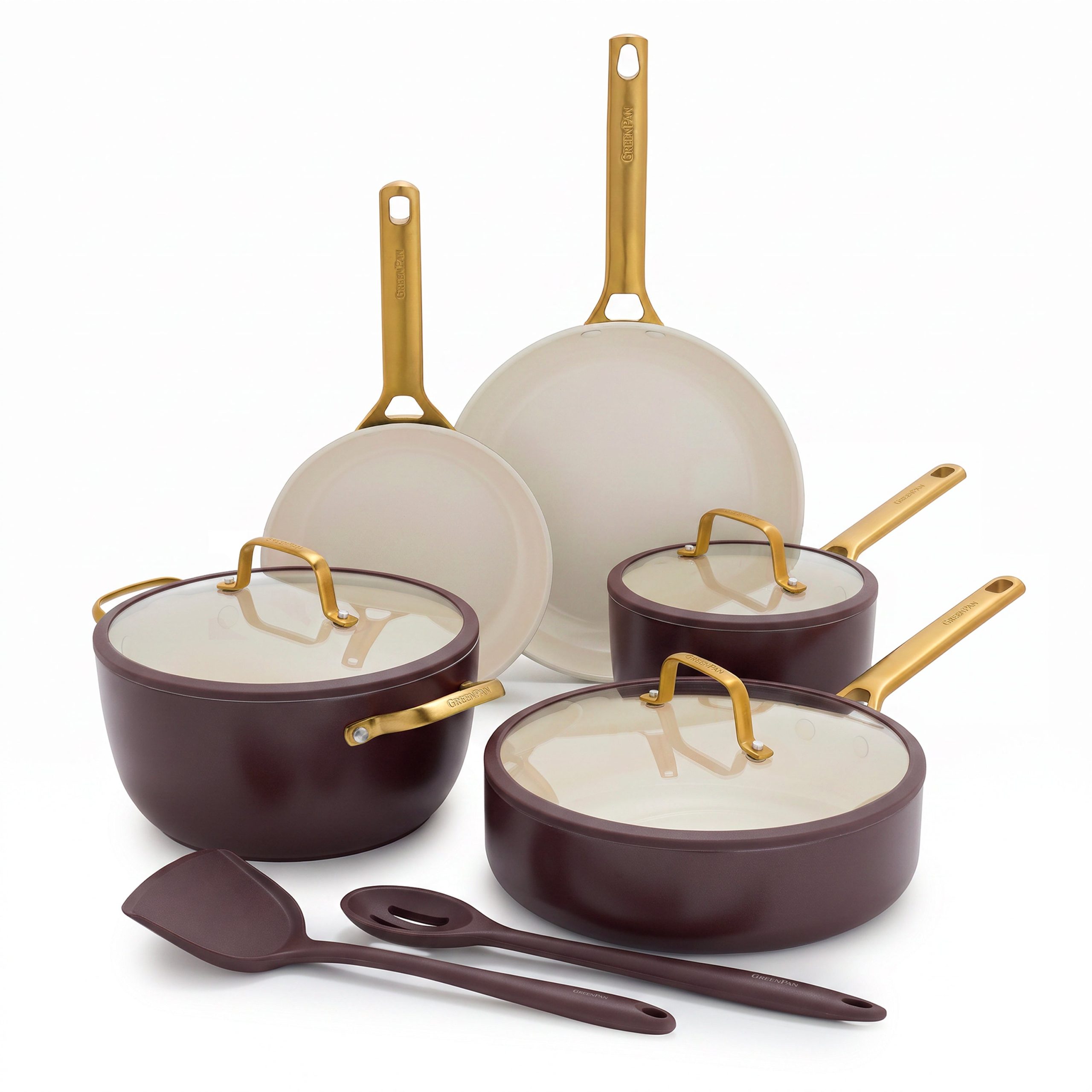 Reserve Pro Ceramic Nonstick 10-Piece Cookware Set | Bordeaux