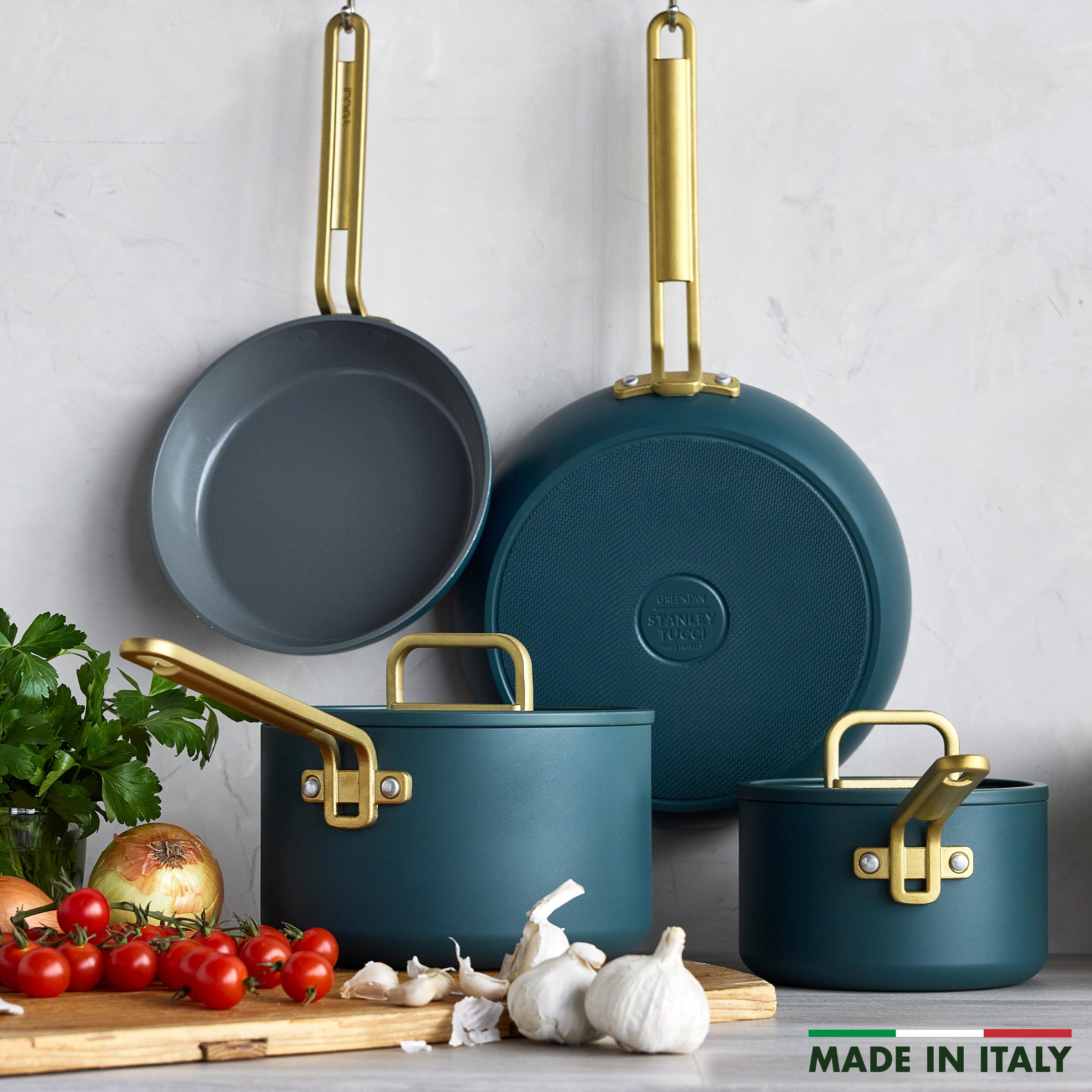 Stanley Tucci™ Ceramic Nonstick 6-Piece Cookware Set | Venetian Teal - Image 3