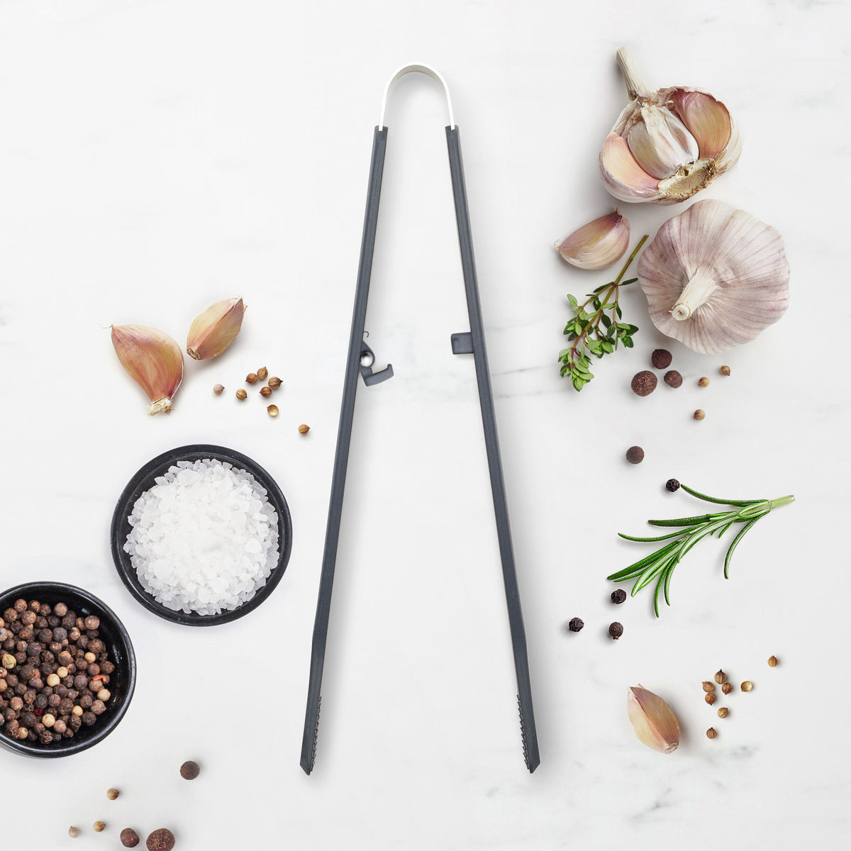 Platinum Silicone Tongs | Gray - Image 2
