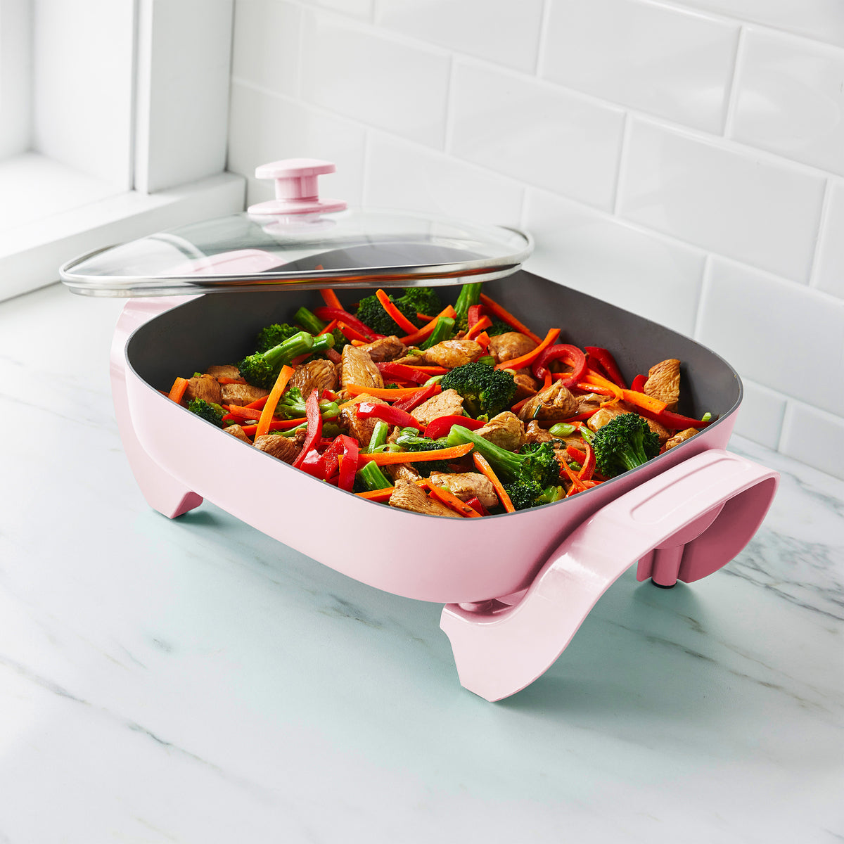 GreenLife Electric Skillet | Pink - Image 2