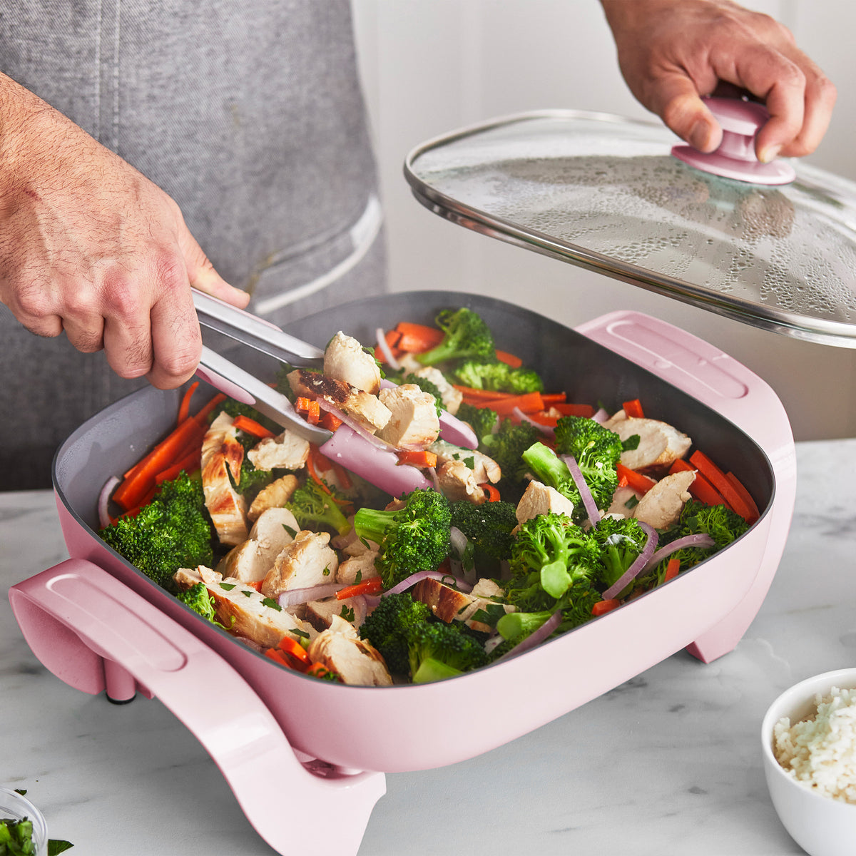 GreenLife Electric Skillet | Pink - Image 3