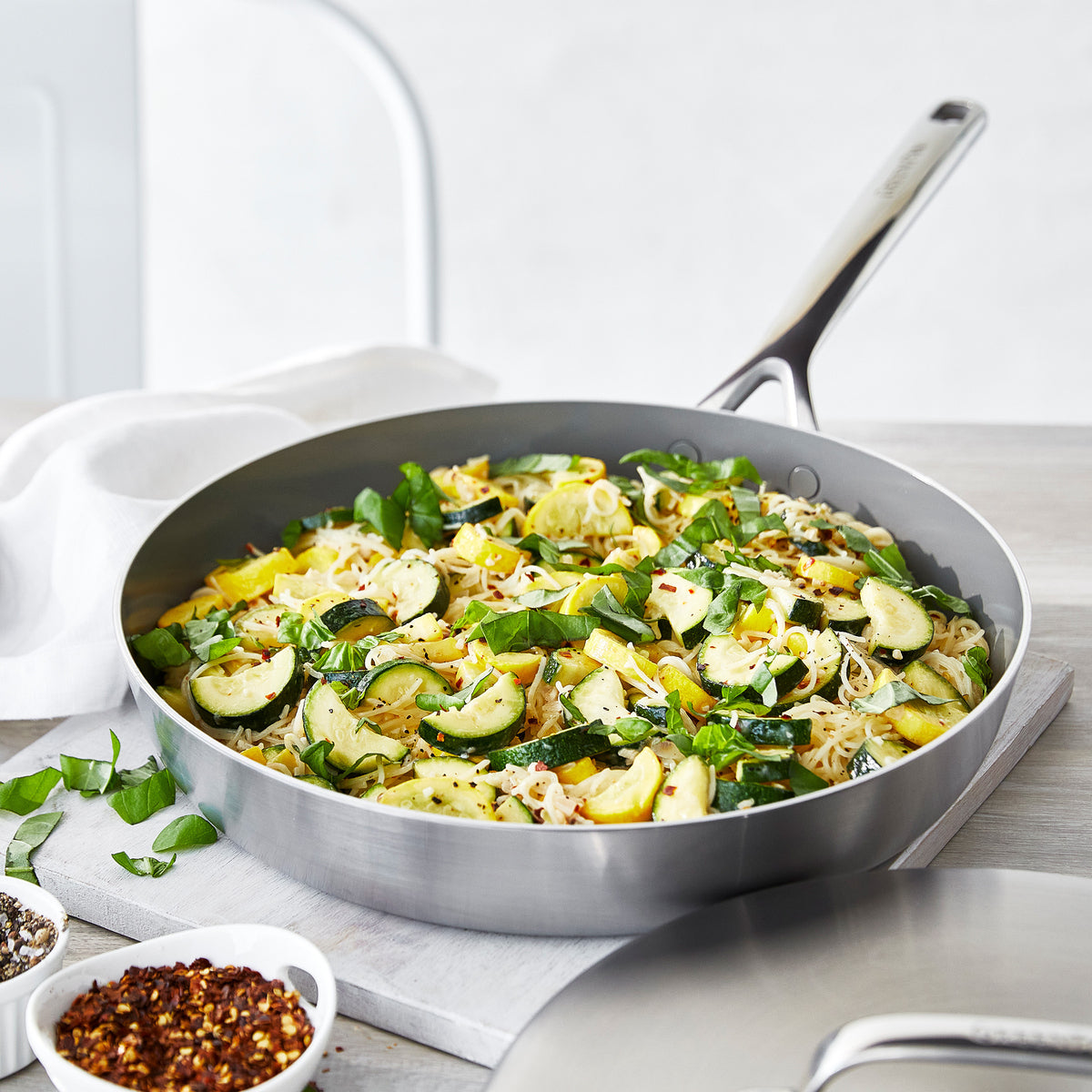 GP5 Stainless Steel 12 Frypan with Lid | Mirror Handles - Image 6