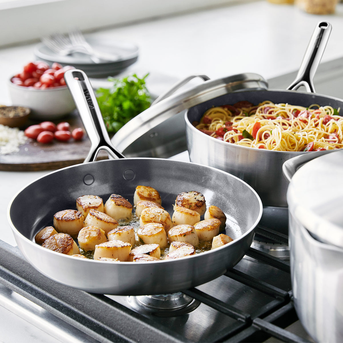 GP5 Stainless Steel 10-Piece Cookware Set | Mirror Handles - Image 8