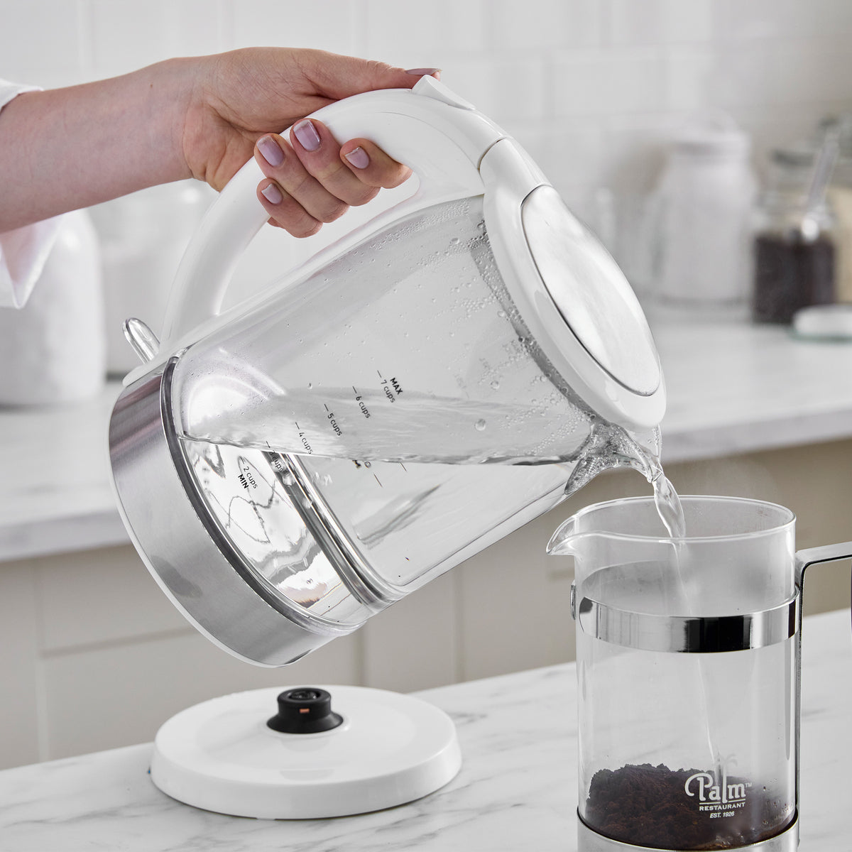 GreenLife Qwik & EZ Glass Kettle | White - Image 3