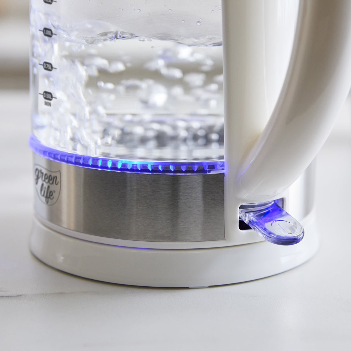 GreenLife Qwik & EZ Glass Kettle | White - Image 5