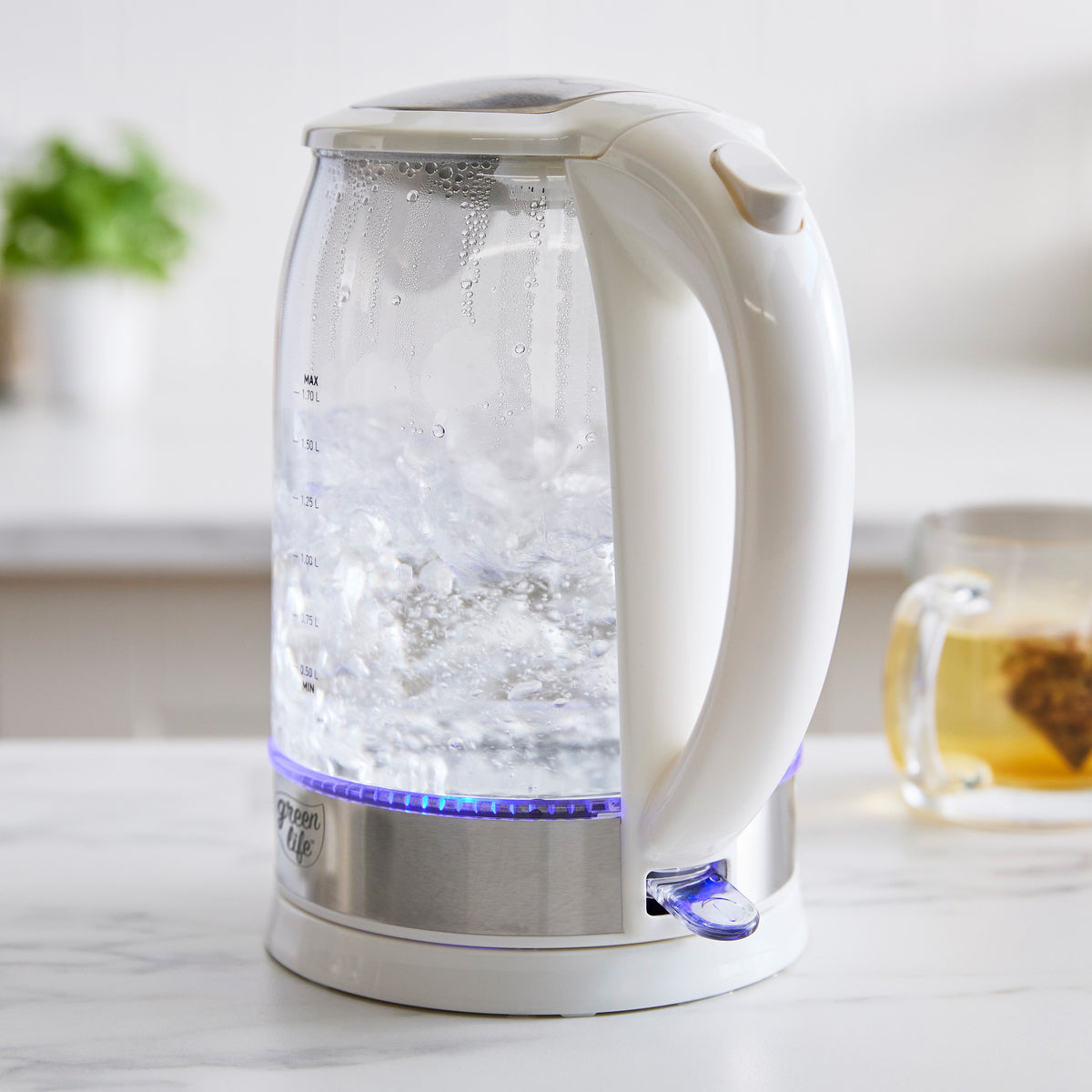 GreenLife Qwik & EZ Glass Kettle | White - Image 6